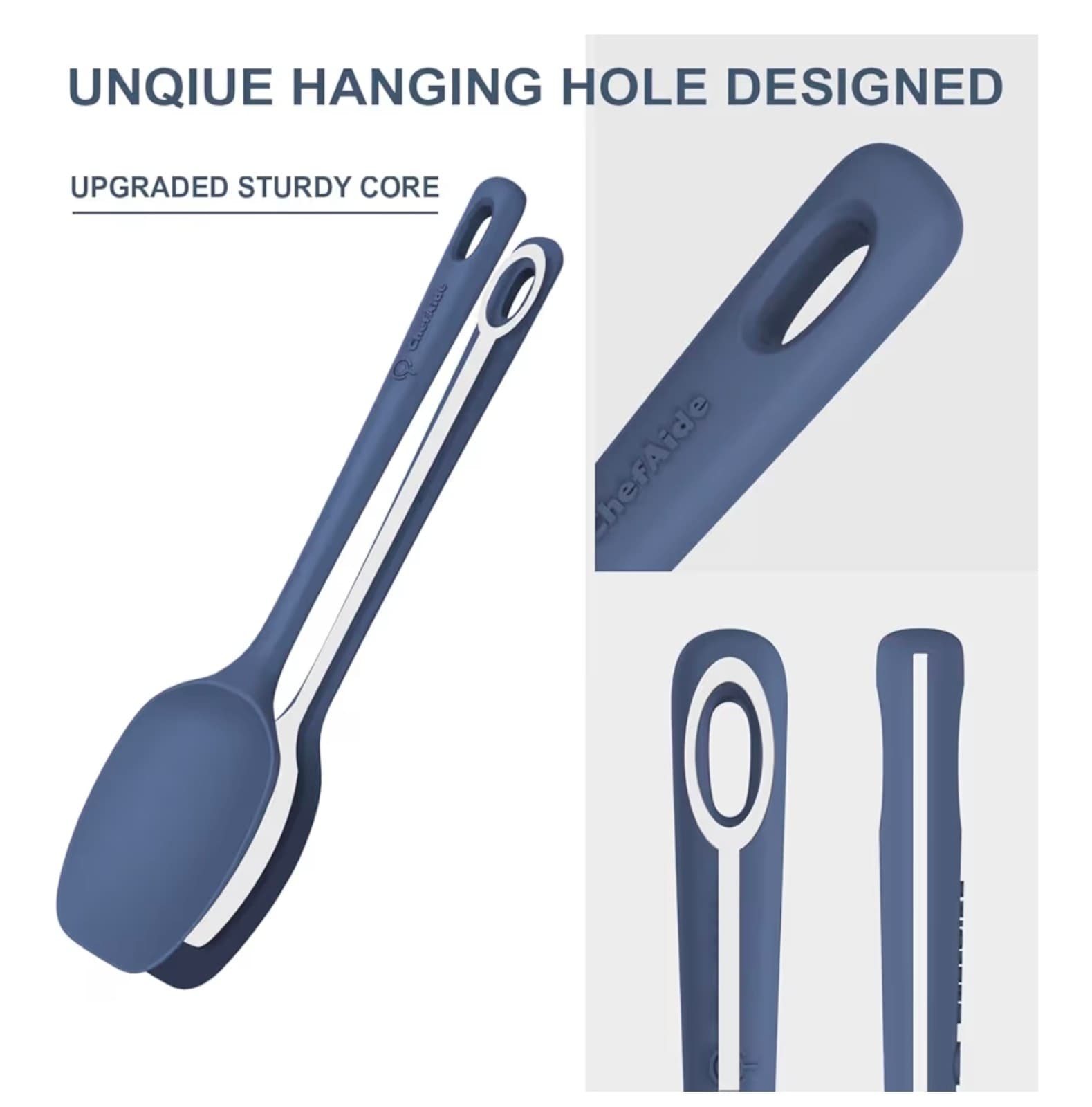 5 Pieces Silicone Spatula Set - Thumbnail 3