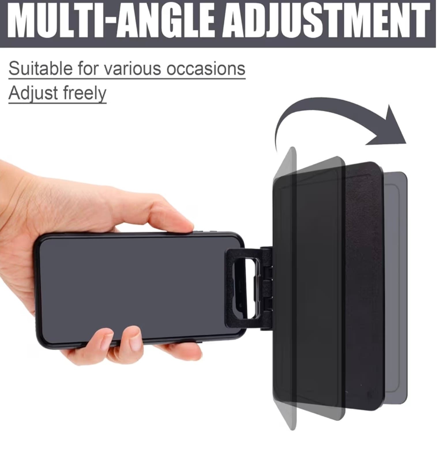 Phone Sun Shade, Anti-Glare/Reflection Adjustable Car Phone Sunshade Cover - Thumbnail 4