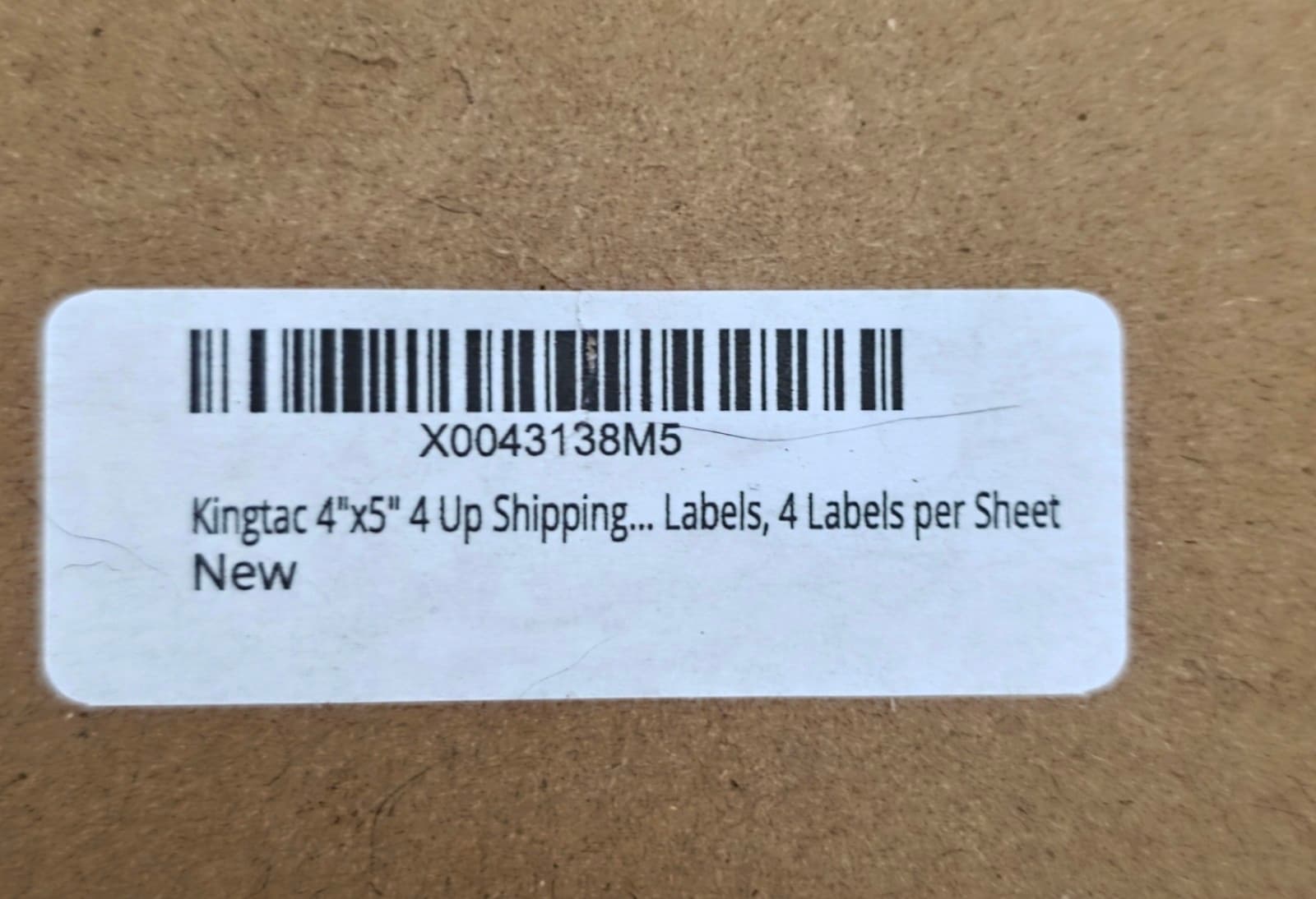 4 x 5 inch Shipping Labels 4 per Sheet - Thumbnail 2