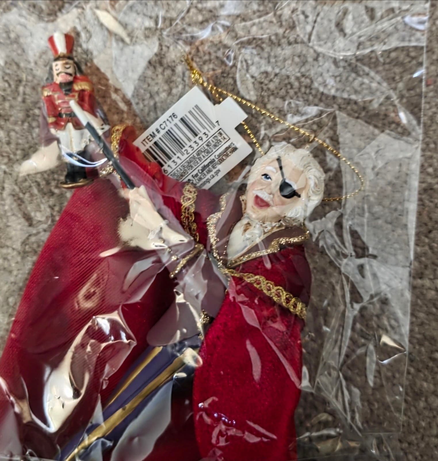 Kurt Adler The Nutcracker Suite Drosselmeyer in Red Cape Christmas Ornament - Thumbnail 2