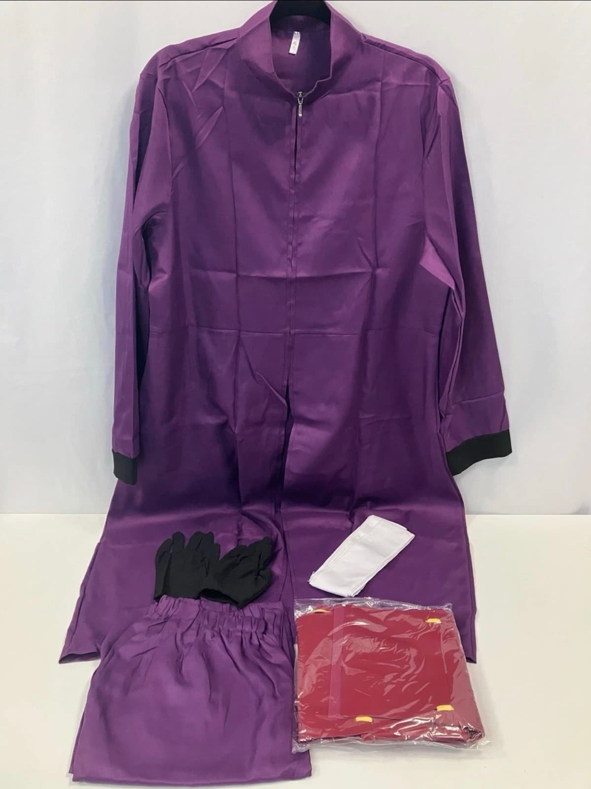 Anime Naruto Shippuden Uchiha Madara Cosplay Costume sz Large 6pc Costume - Thumbnail 6