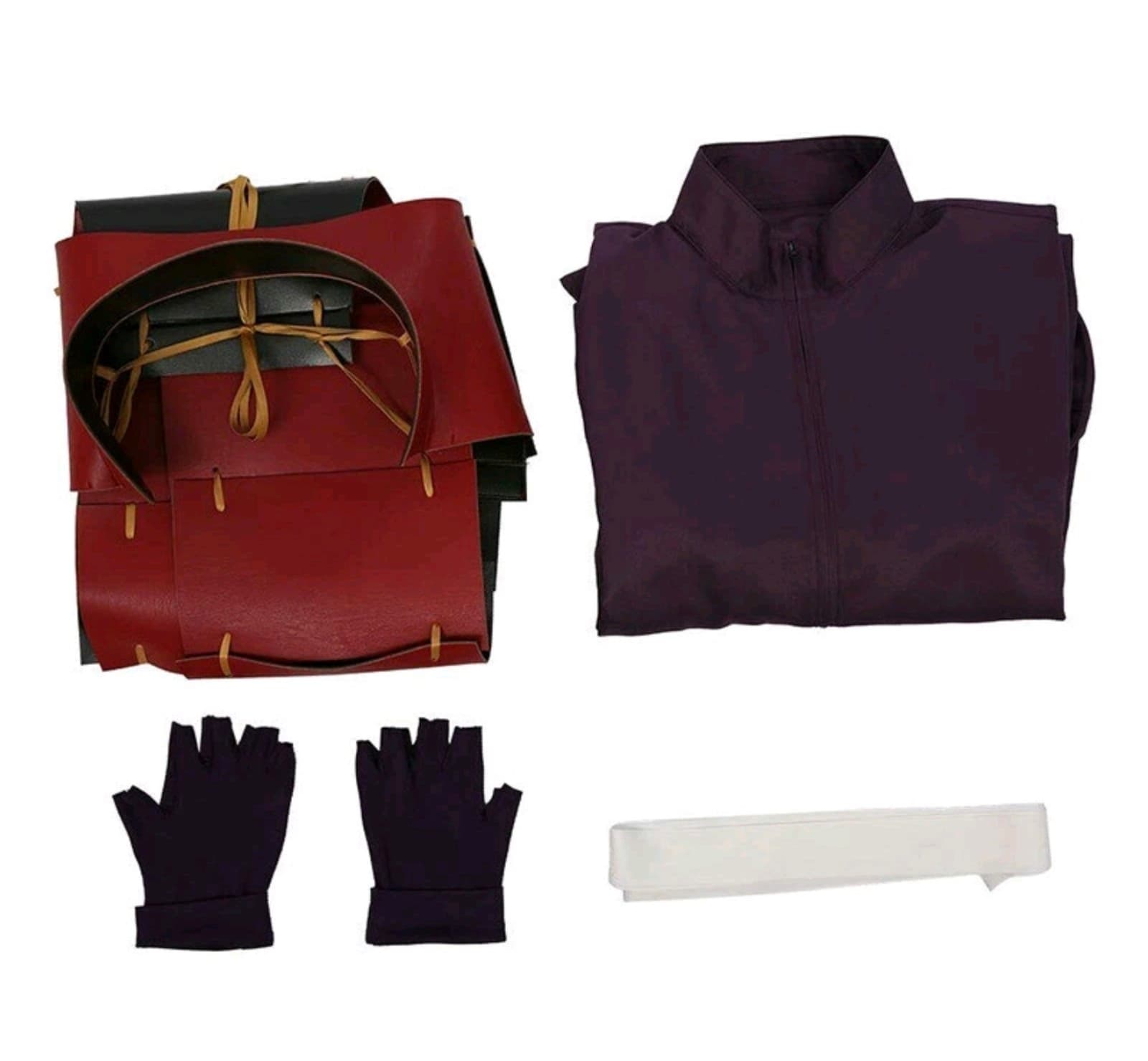 Anime Naruto Shippuden Uchiha Madara Cosplay Costume sz Large 6pc Costume - Thumbnail 5