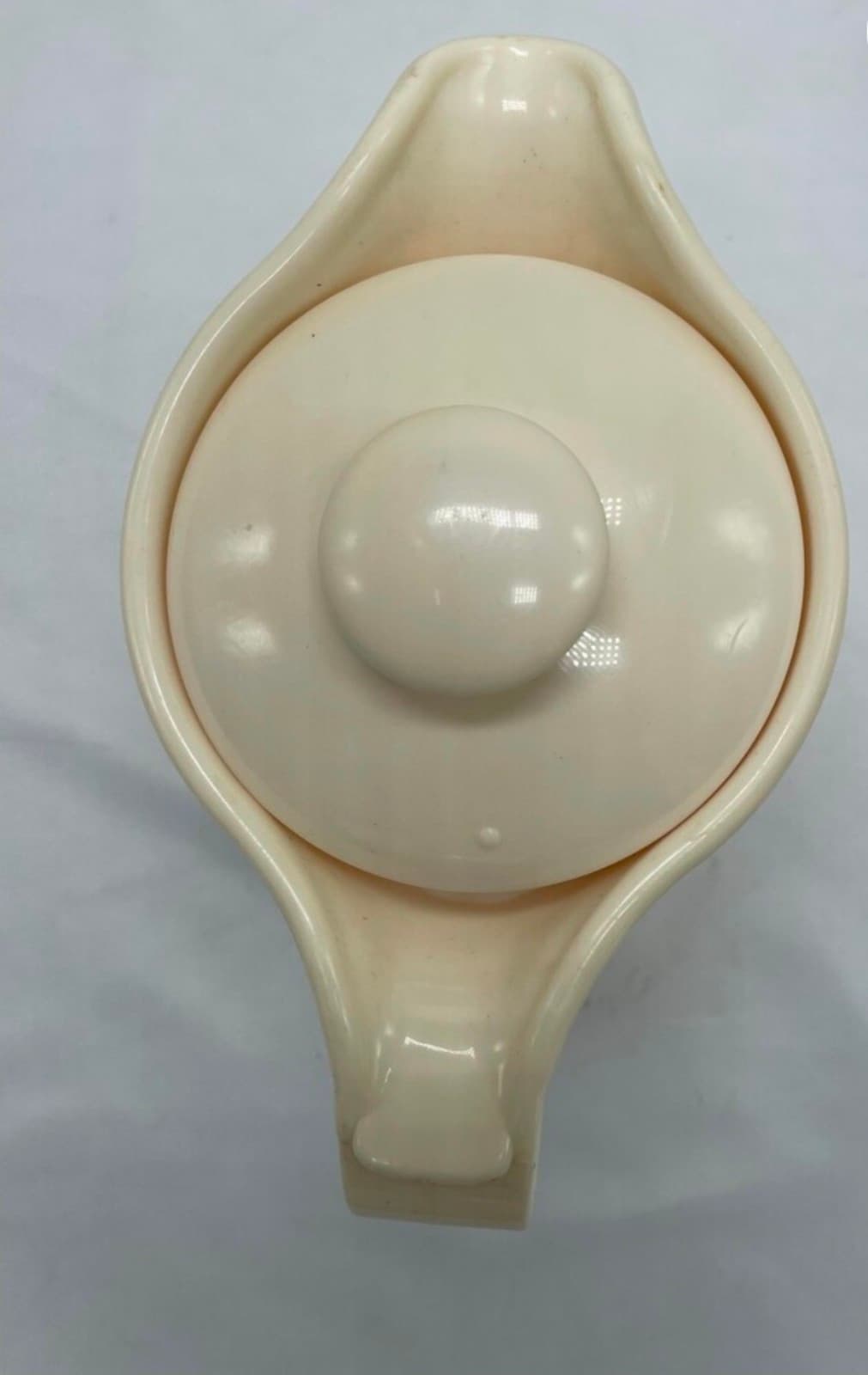 Mid Century Cream Coffee Pot, Glass-Lined Plastic Carafe, Retro Insulated Serv - Thumbnail 4