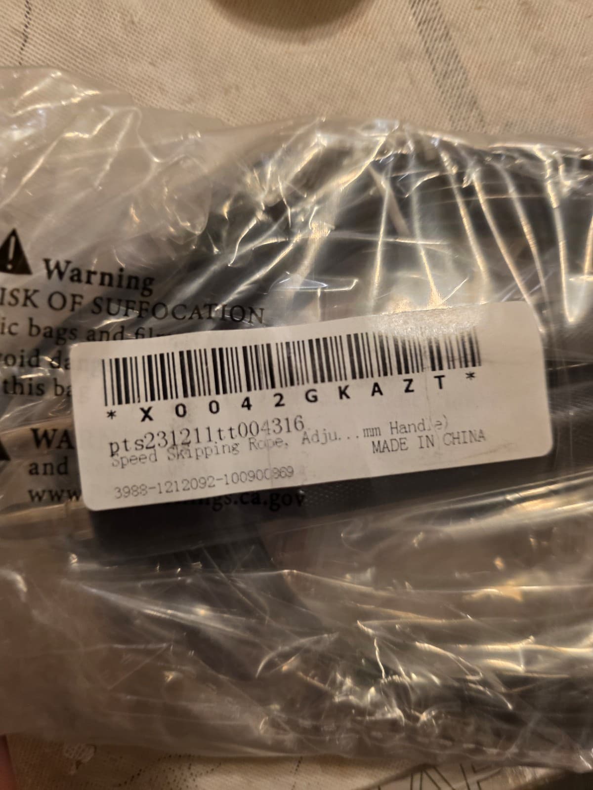 Speed Jump Rope - 360° Swivel Ball Bearing - Adjustable steel coated rope-Alumin - Thumbnail 6