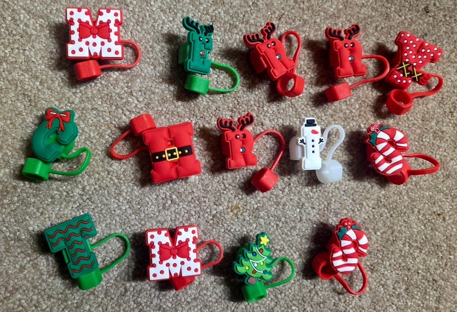 Merry Christmas Stanley Cup Straw Lid - Image 1