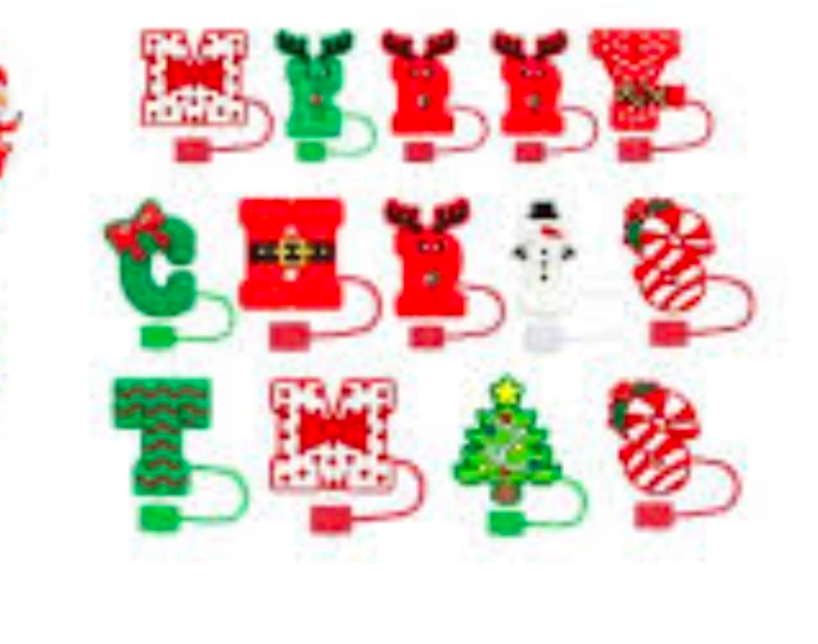 Merry Christmas Stanley Cup Straw Lid - Thumbnail 3