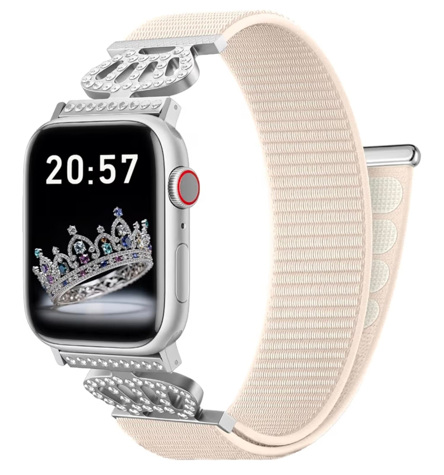 Designer Bling Crown Band for iWatch Ultra Series 10/9/8/7/6/5/4/3/2/1/SE - Thumbnail 2