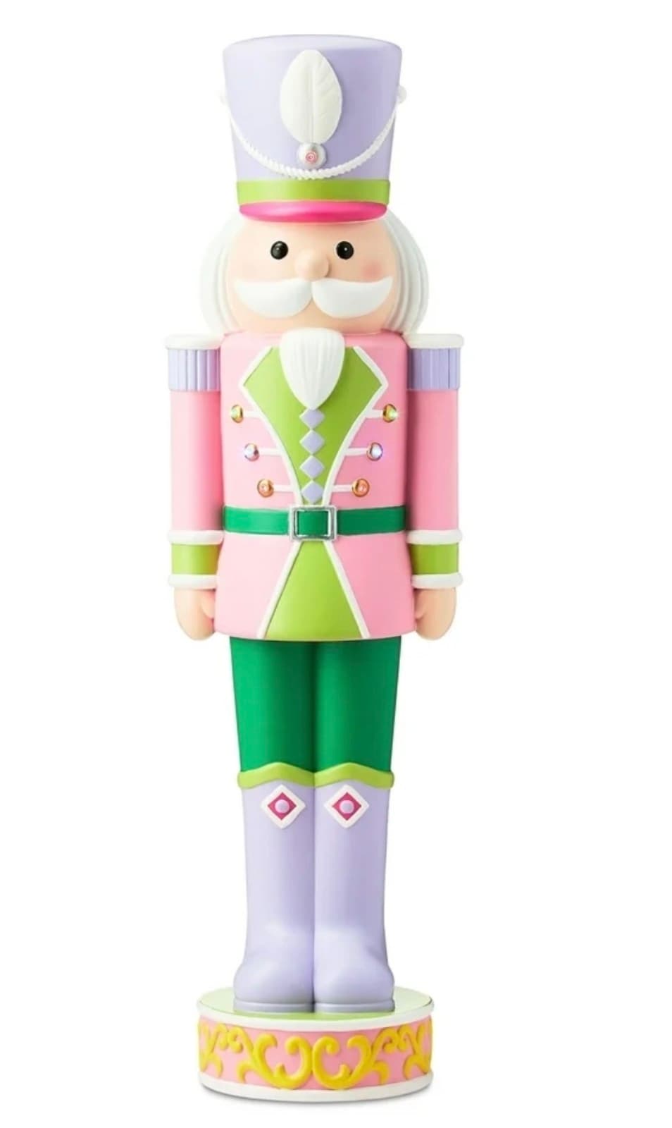 Holiday Time Pastel Blow Mold Nutcracker 32in - Image 1