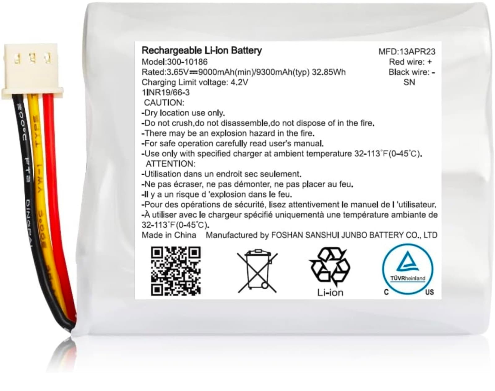 ADT Command Smart Security Panel Lithium-ion Battery - Image 1