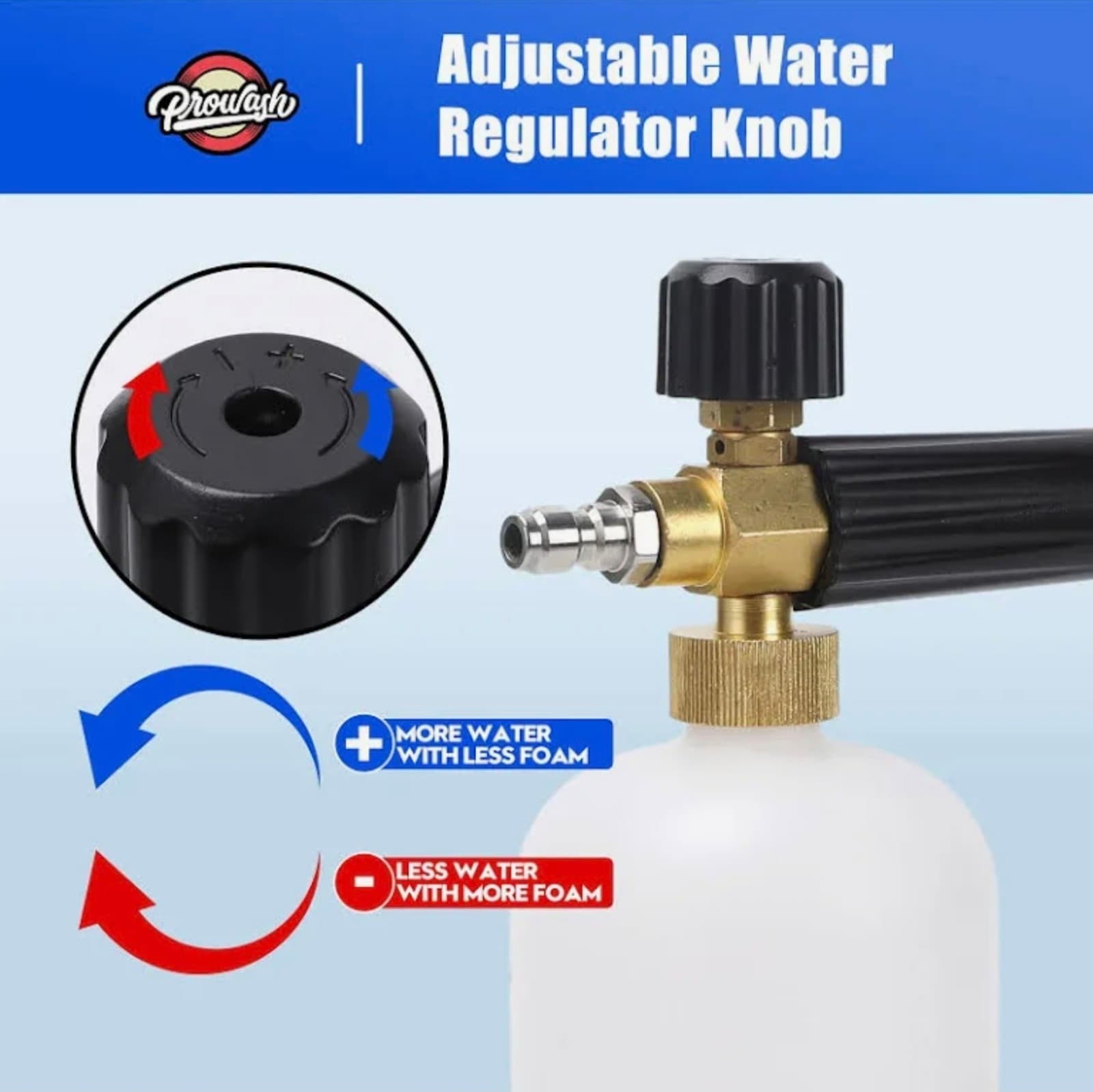 Foam Cannon & Gun Kit with Dual Connector Includes 5 Nozzle Tips - Thumbnail 2