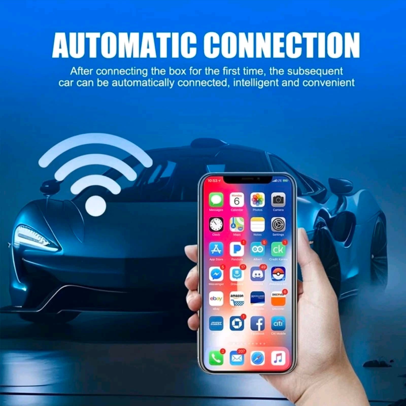 USB Auto Wireless CarPlay Adapter For Apple Android Wireless Dongle Plug ＆ Play - Thumbnail 10