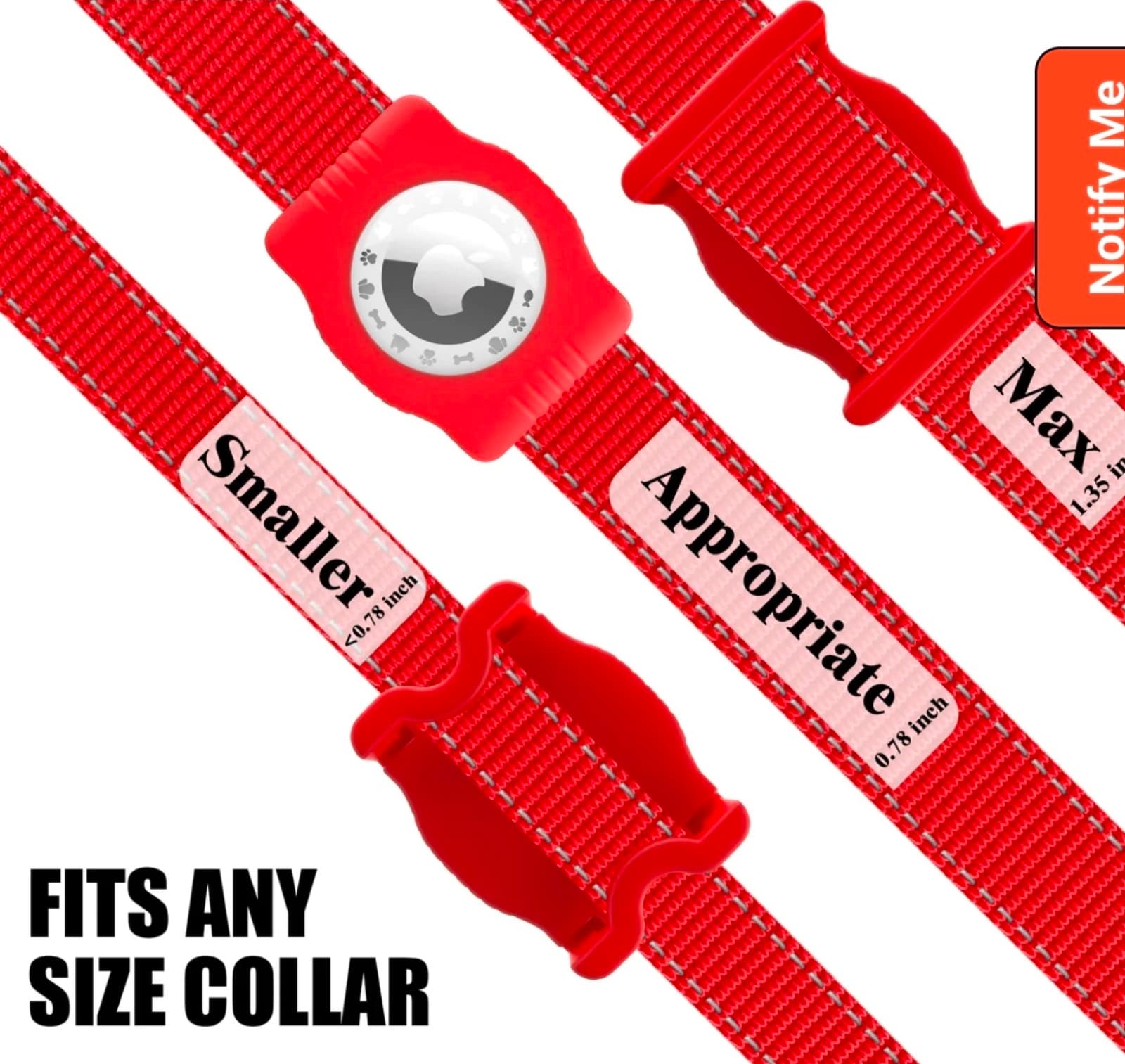Airtag Pet Collar with QR Code - Thumbnail 5