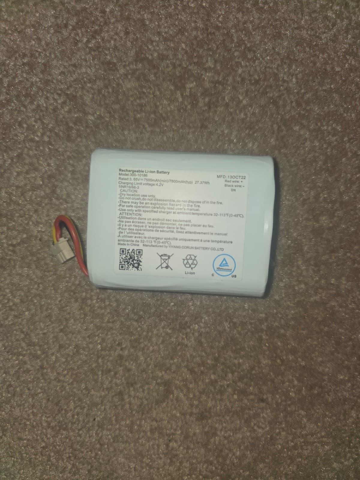 ADT Command Smart Security Panel Lithium-ion Battery - Thumbnail 6