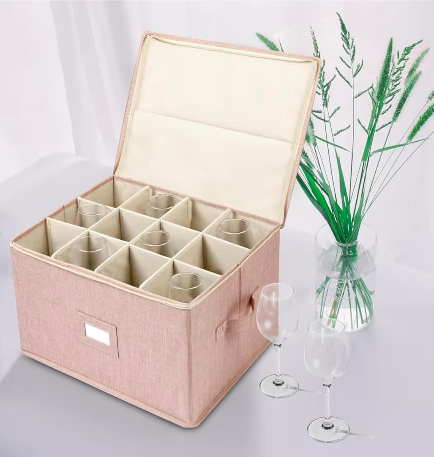 Storage Container 2 Pack, Stemware Collapsible Storage Containers - Thumbnail 2