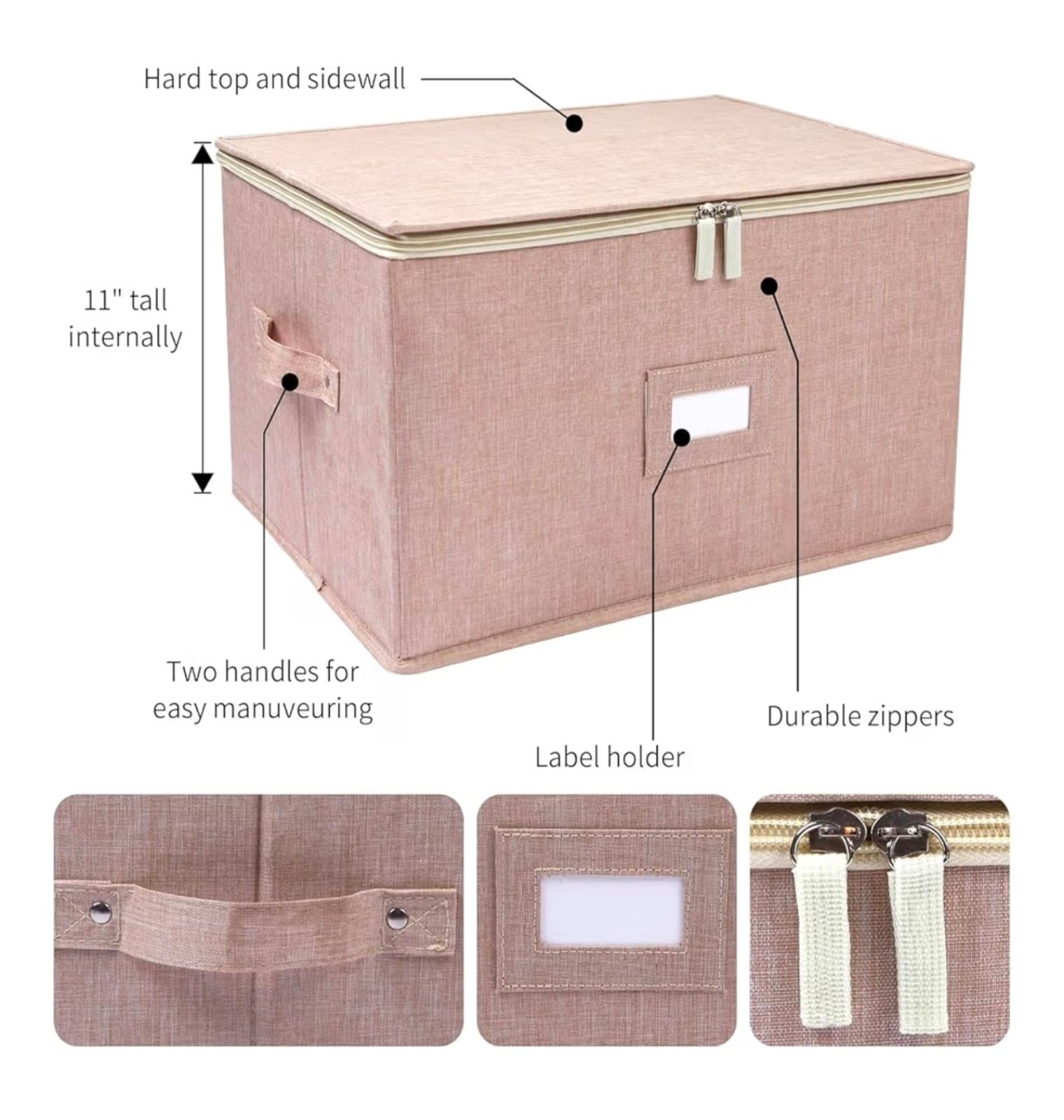 Storage Container 2 Pack, Stemware Collapsible Storage Containers - Thumbnail 4