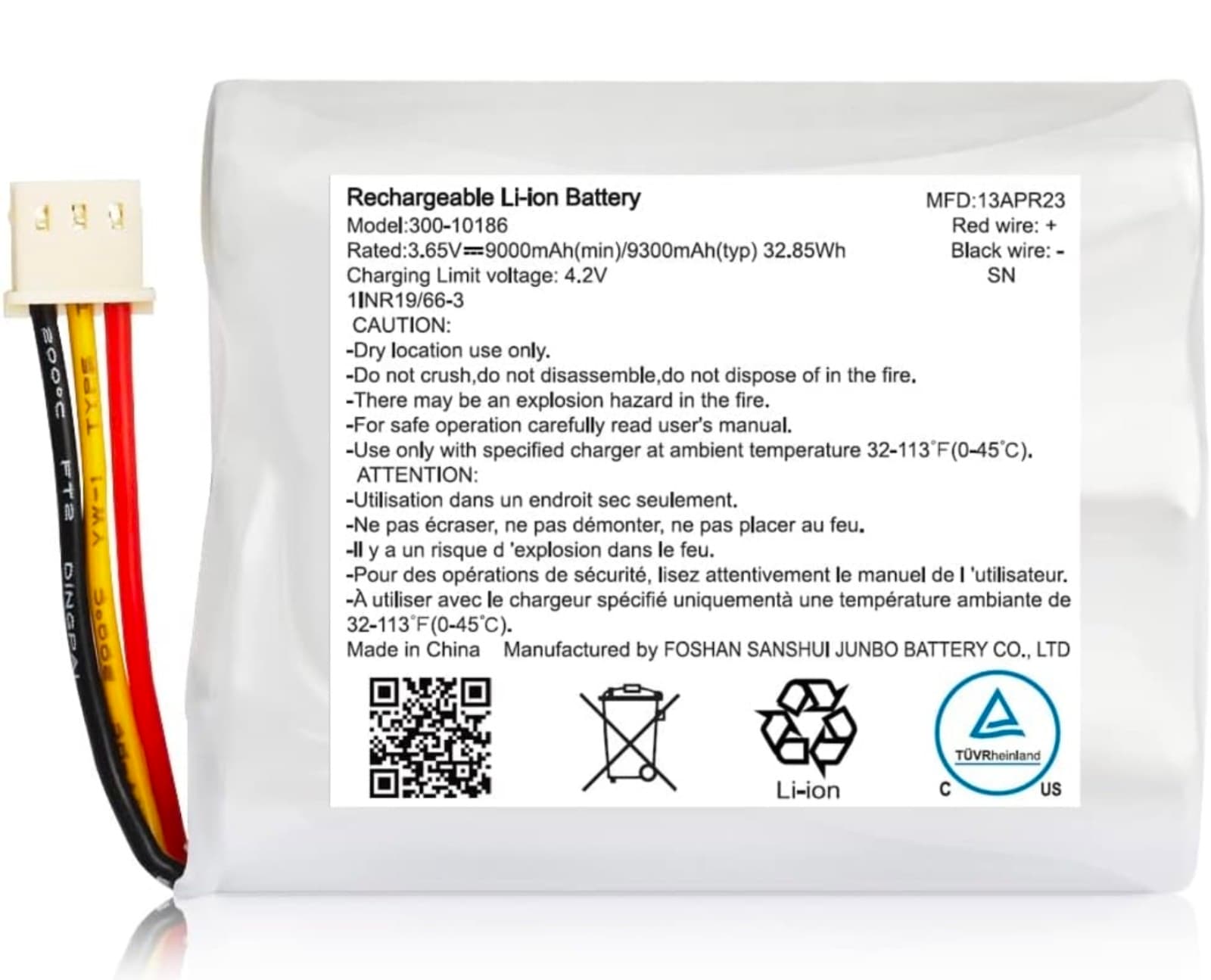 ADT Command Smart Security Panel Lithium-ion Battery - Thumbnail 4