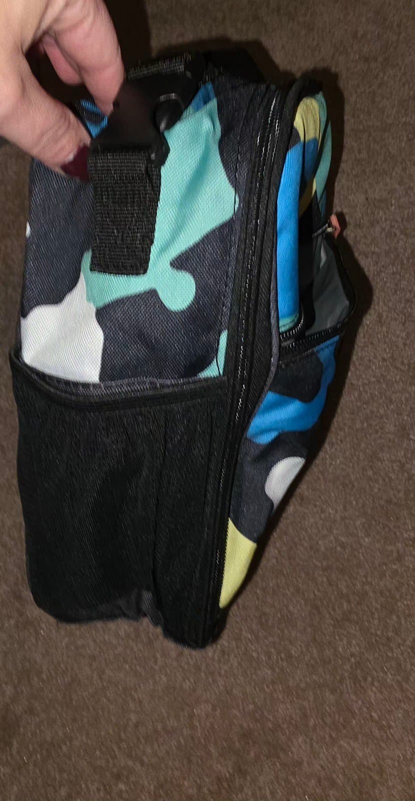 Crckt Vertical Insulated Lunch Tote In Neon Camo, Food Safe With BPA Free Liner - Thumbnail 5