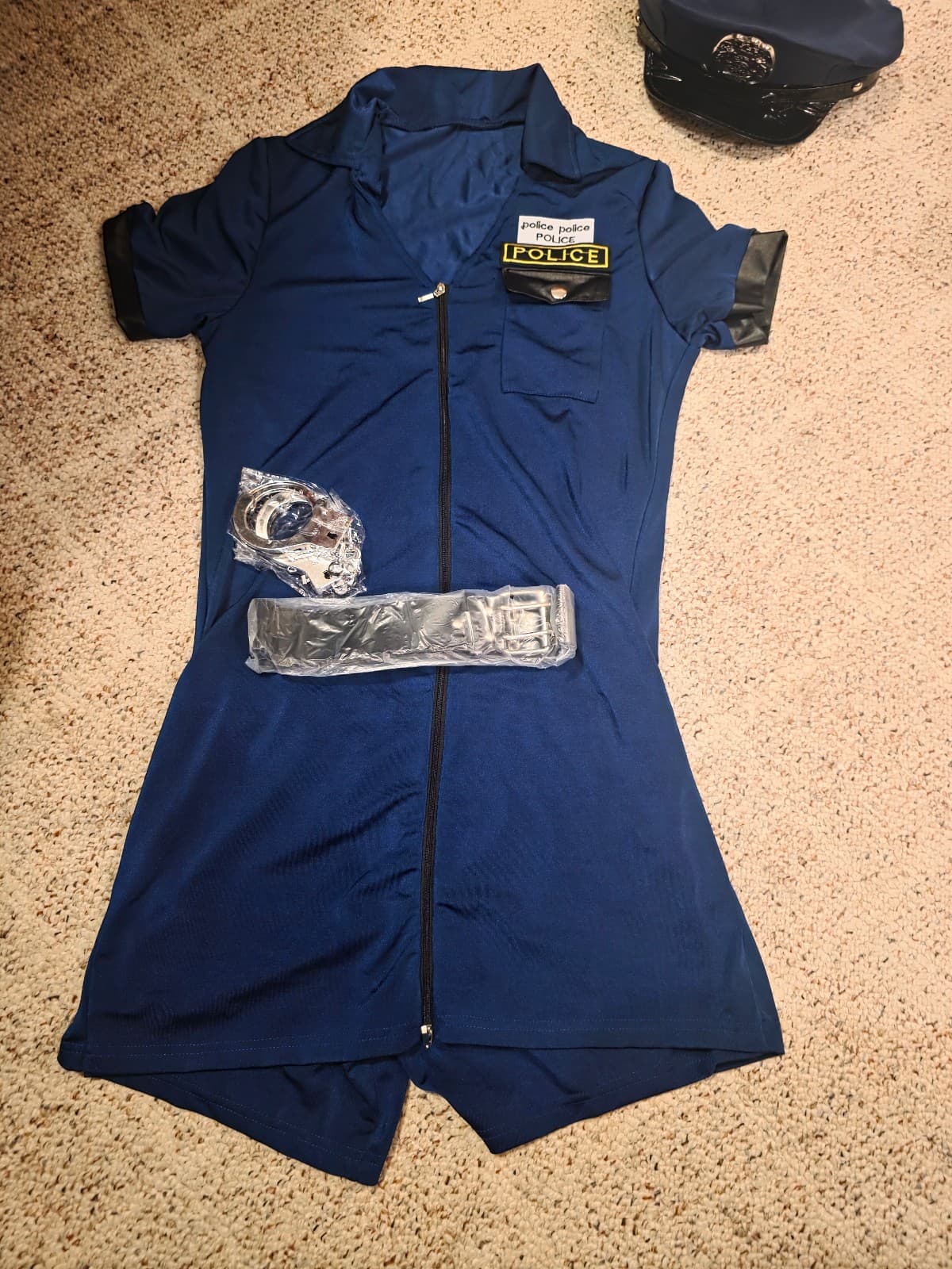 Naughty Police Cop Officer Adult Halloween Costume sz M-XL - Thumbnail 10