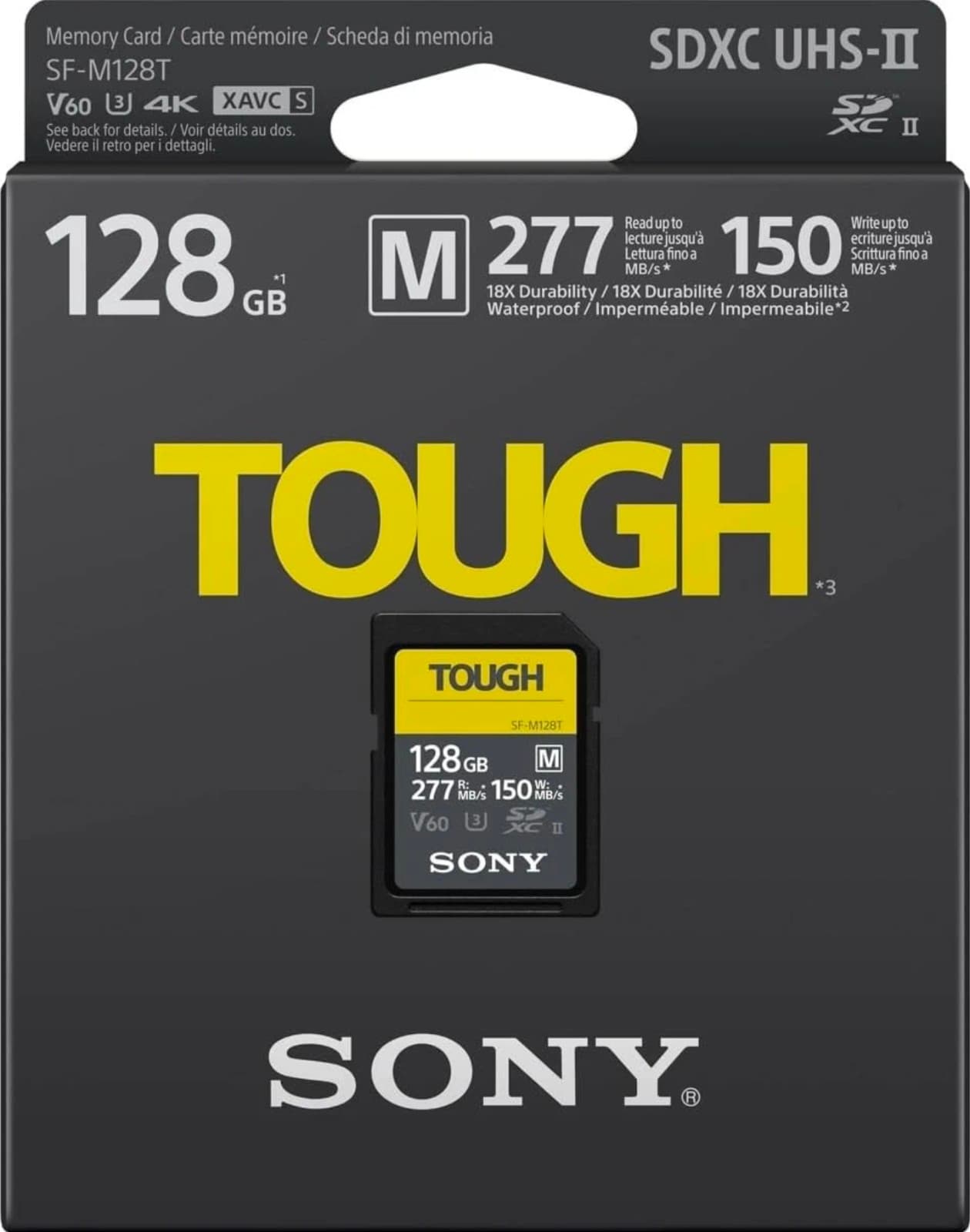 Sony Tough 128GB SF-M Series - High Speed SD Memory Card - Image 1