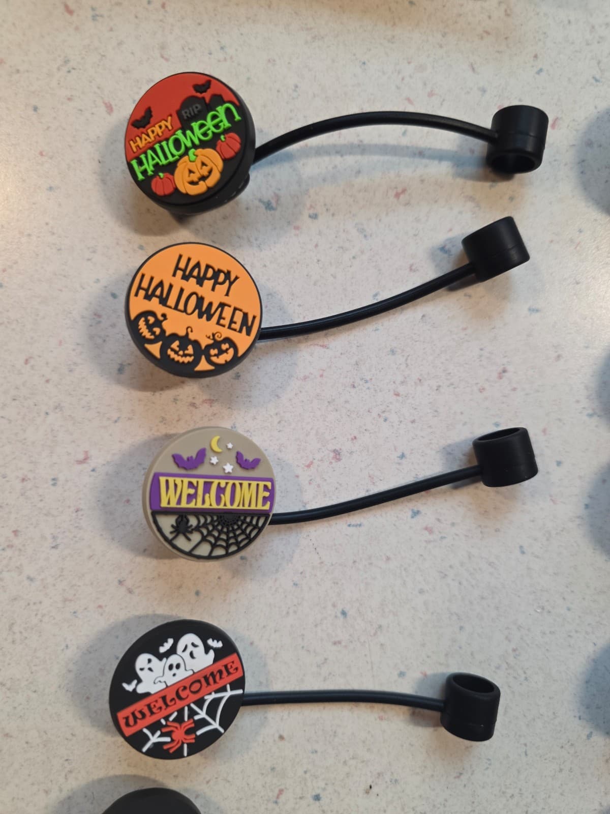 Halloween Stanley Straw Covers 4 Assorted - Image 1