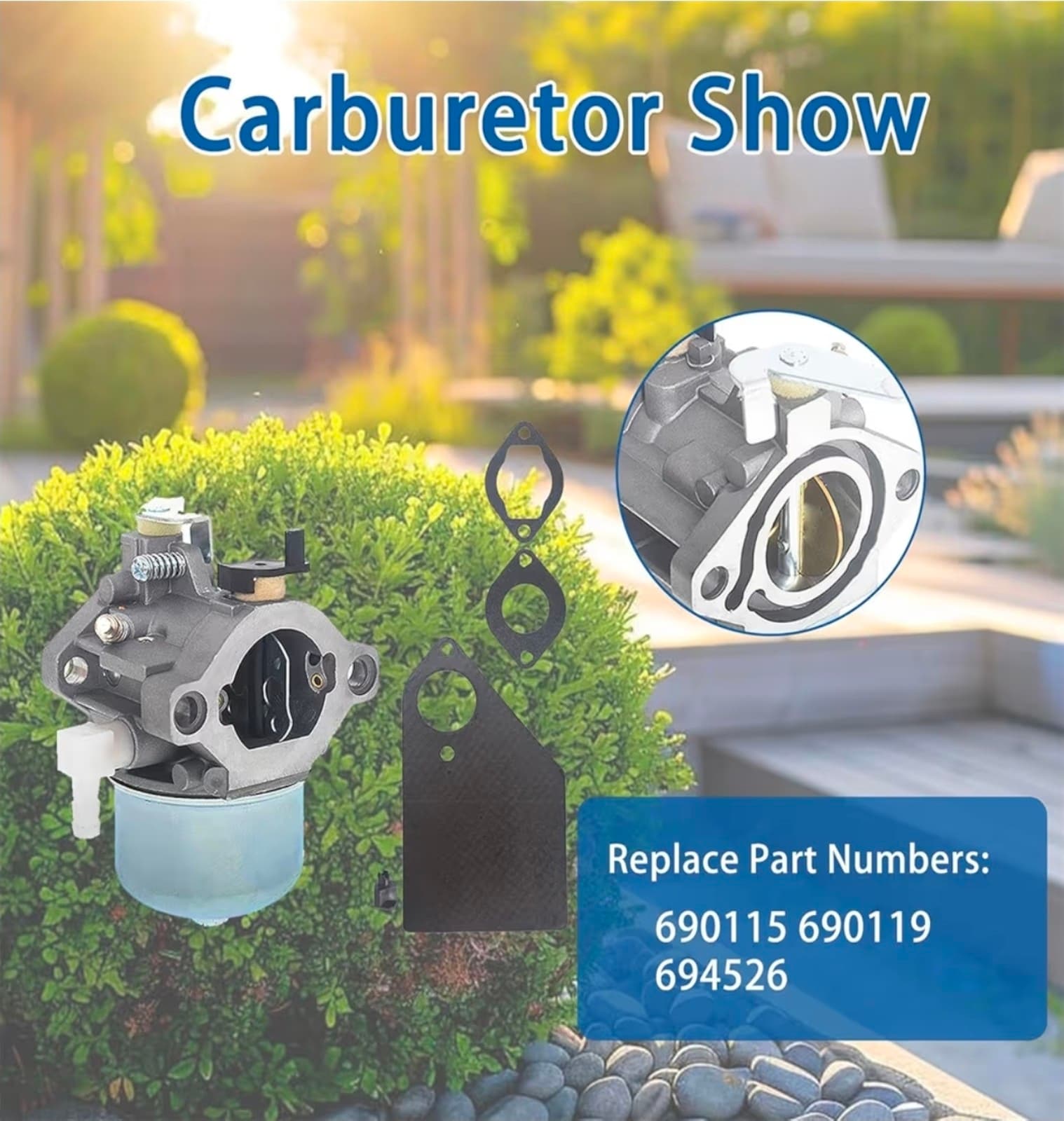 Carburetor Replacement for Briggs Stratton 690111 690118 690119 694526 192402 19 - Thumbnail 3