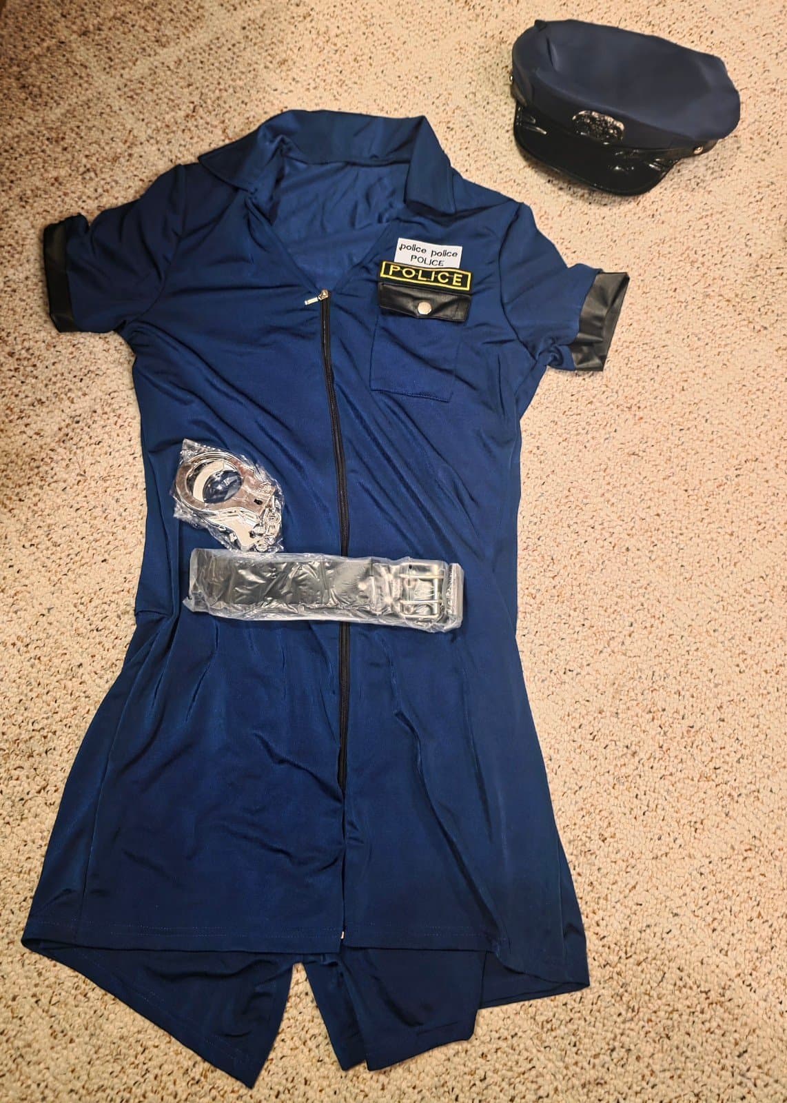 Naughty Police Cop Officer Adult Halloween Costume sz M-XL - Thumbnail 9