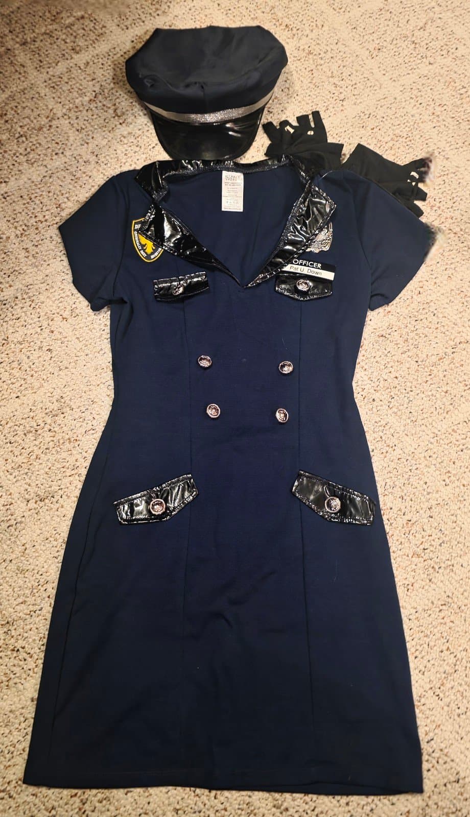 Sexy Officer Costume sz Medium 4pc Costume - Image 1