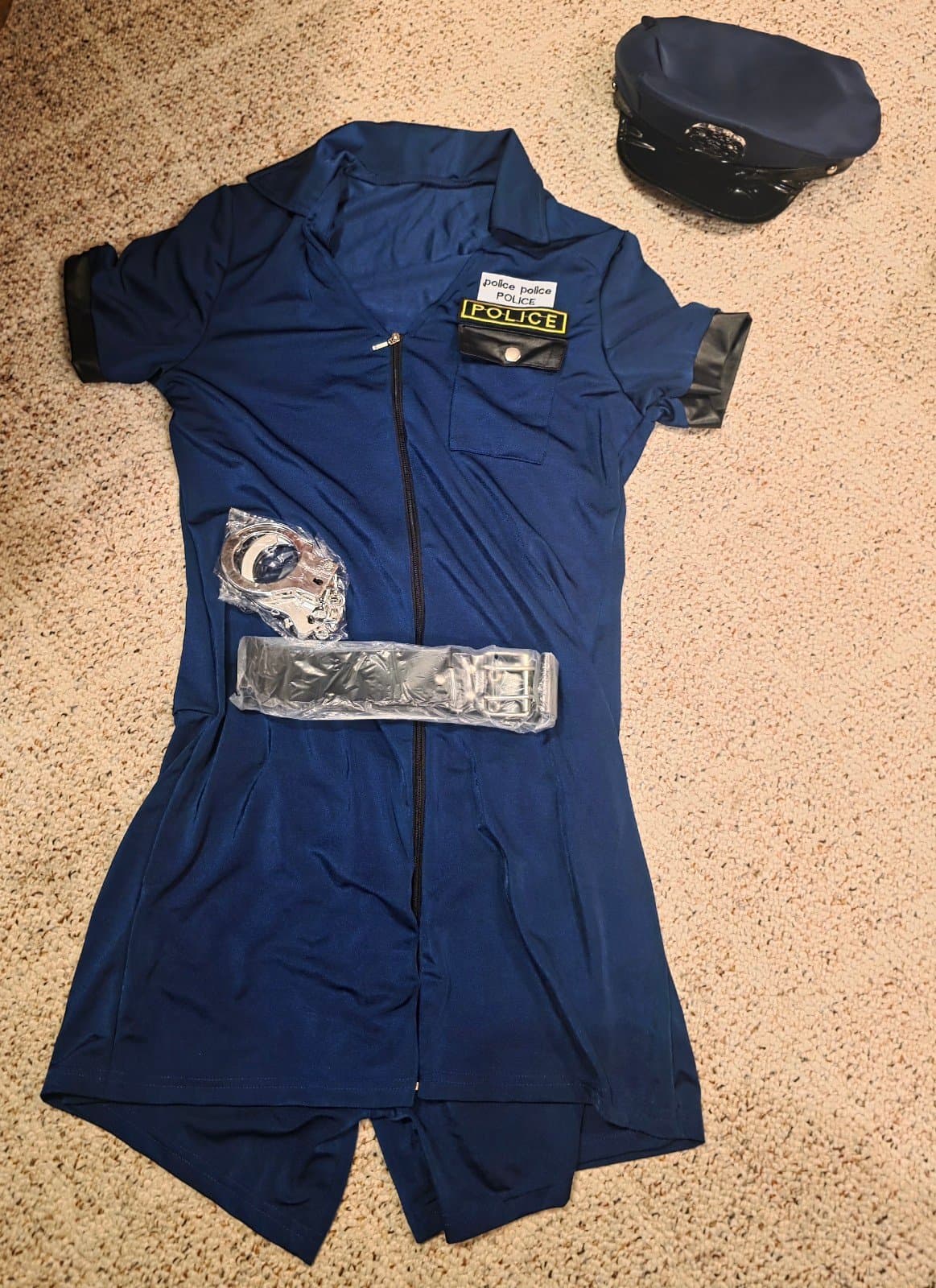 Naughty Police Cop Officer Adult Halloween Costume sz M-XL - Thumbnail 8