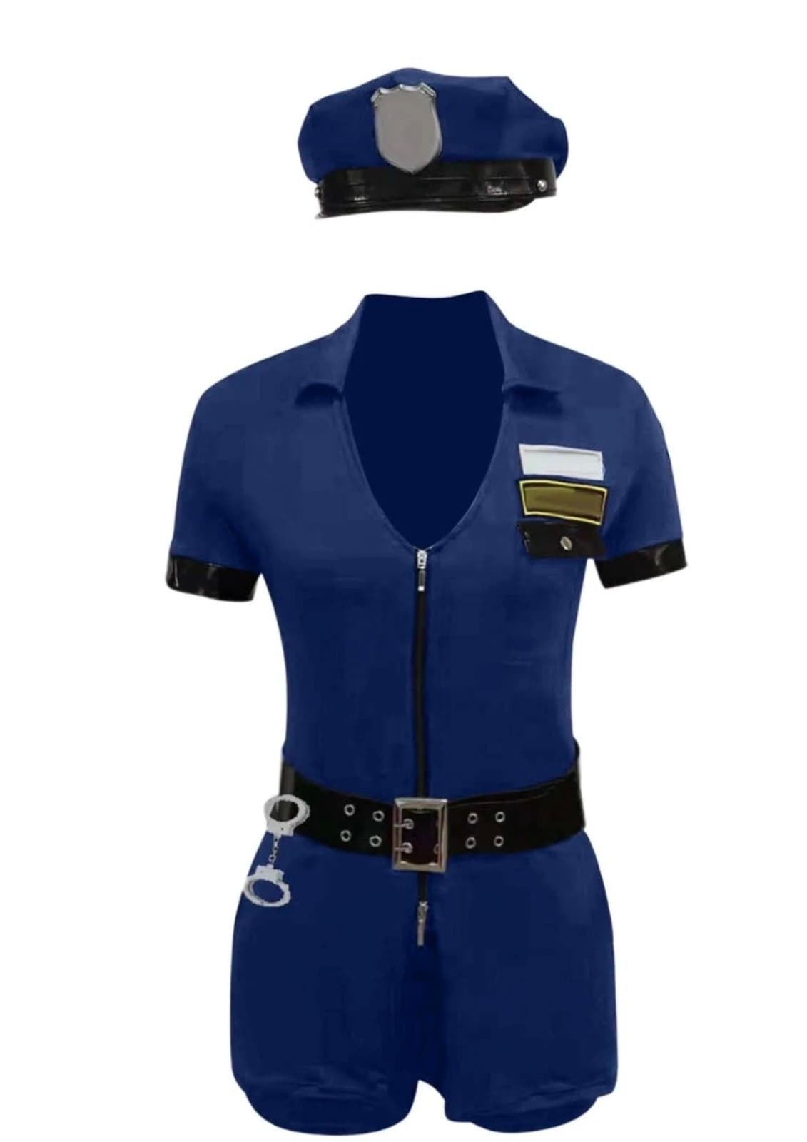 Naughty Police Cop Officer Adult Halloween Costume sz M-XL - Thumbnail 7