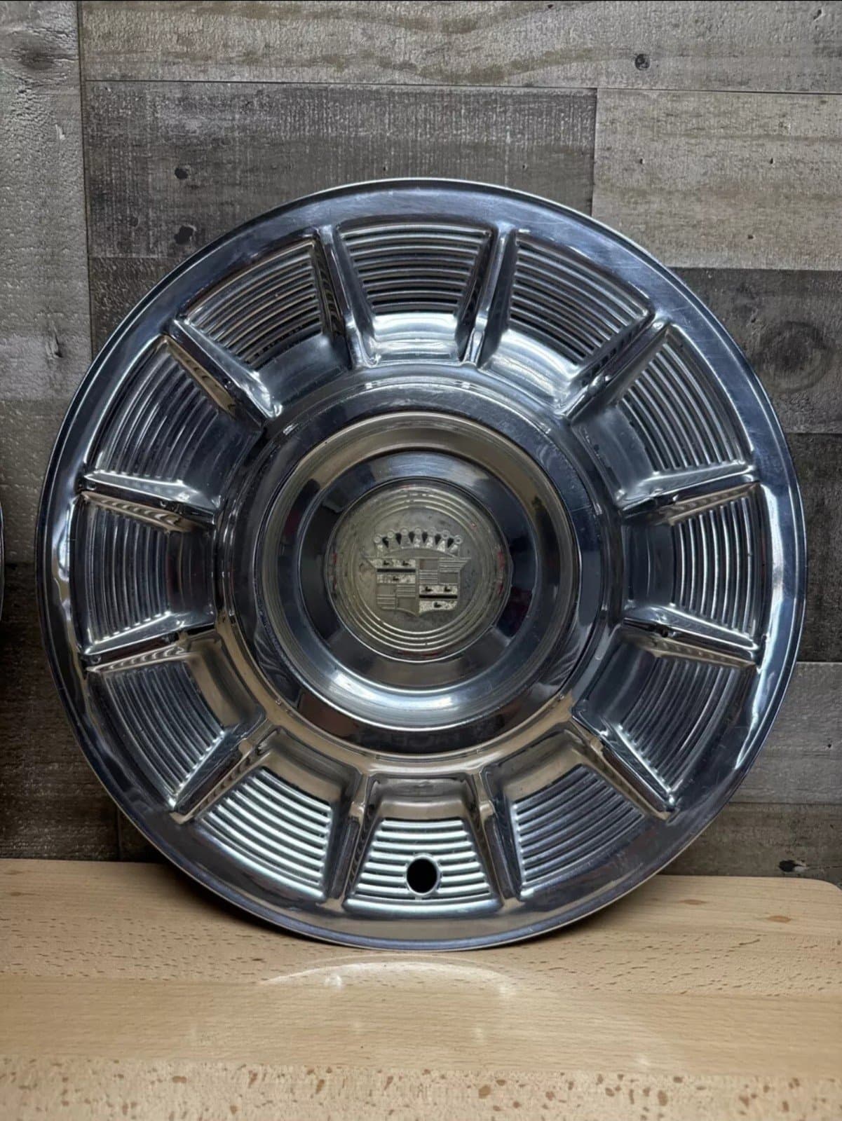1957 Cadillac Eldorado Sombrero HubCap 15" Caddy Wheel Cover 50’s Mercury Bomb - Thumbnail 2