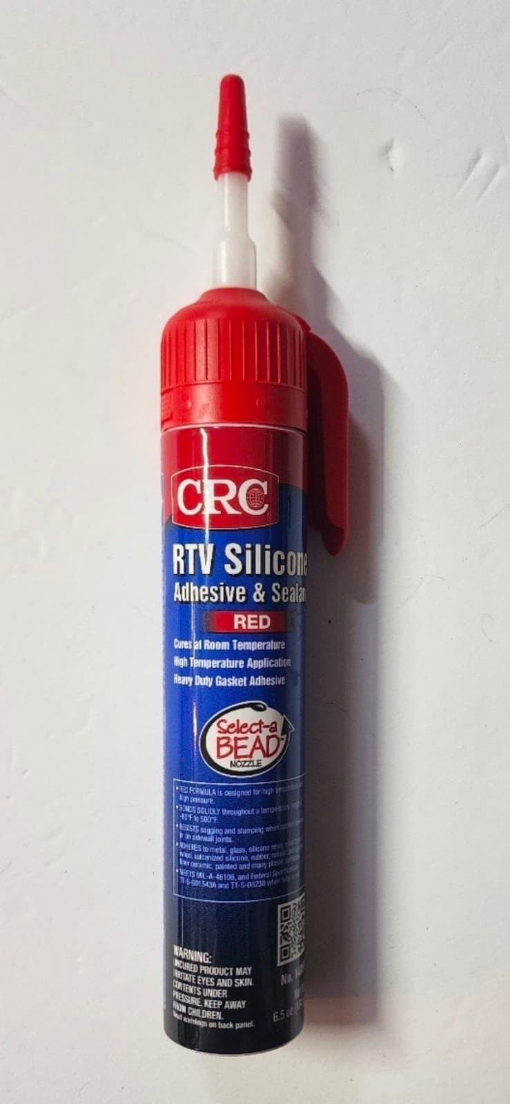 CRC 14059 High Temp Rtv Silicone Sealant, 6.5oz Red, Brand New. D1001 - Image 1