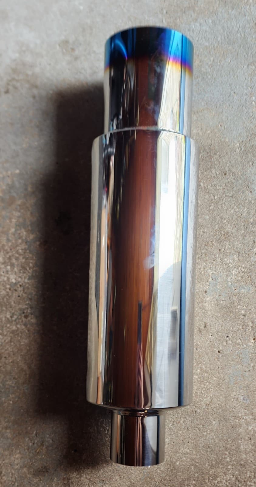 Evil Energy Blue Tip Exhaust 18.5" L x 2.5" Inlet x 4" Outlet - Thumbnail 4