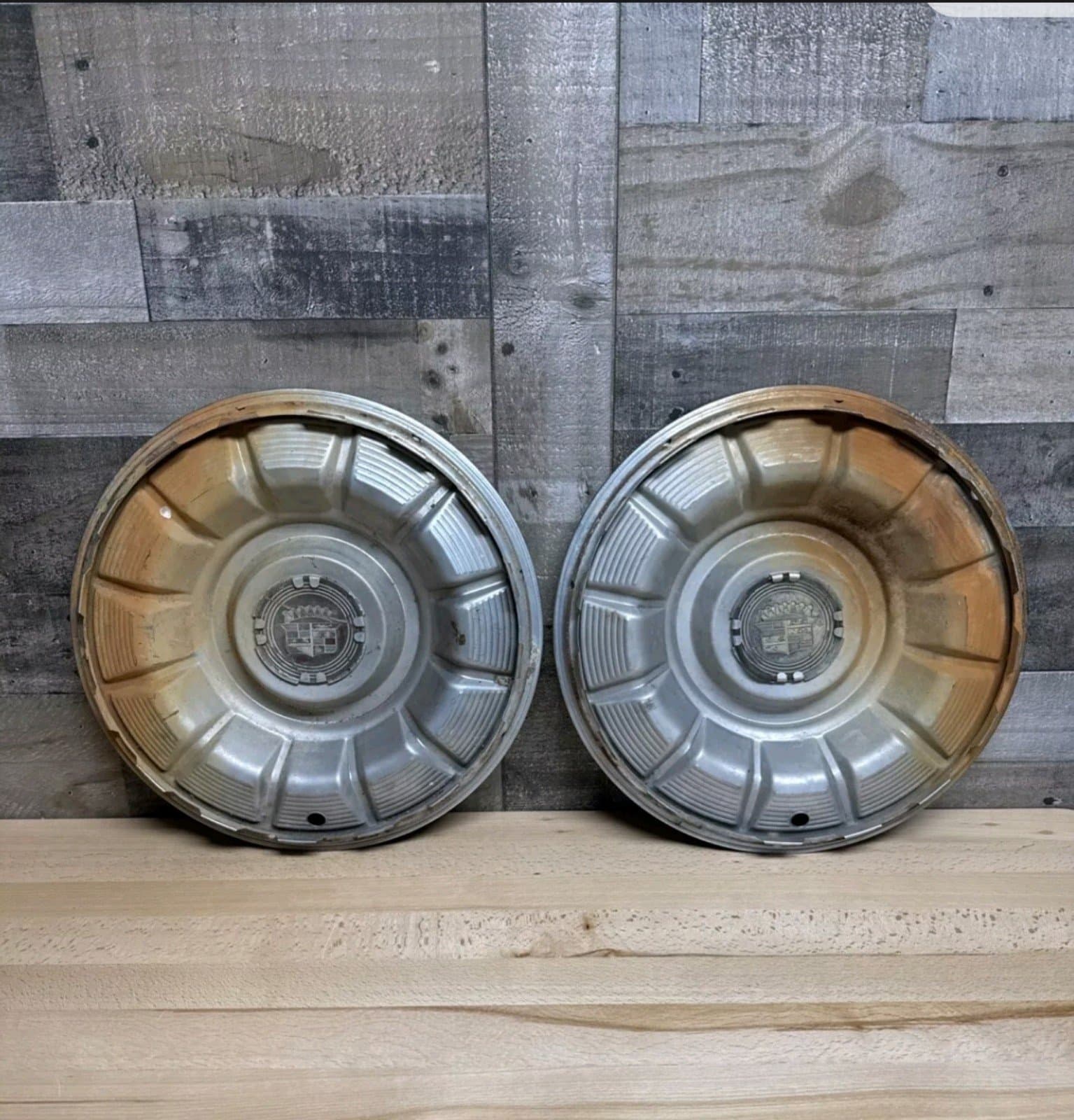 1957 Cadillac Eldorado Sombrero HubCap 15" Caddy Wheel Cover 50’s Mercury Bomb - Thumbnail 3