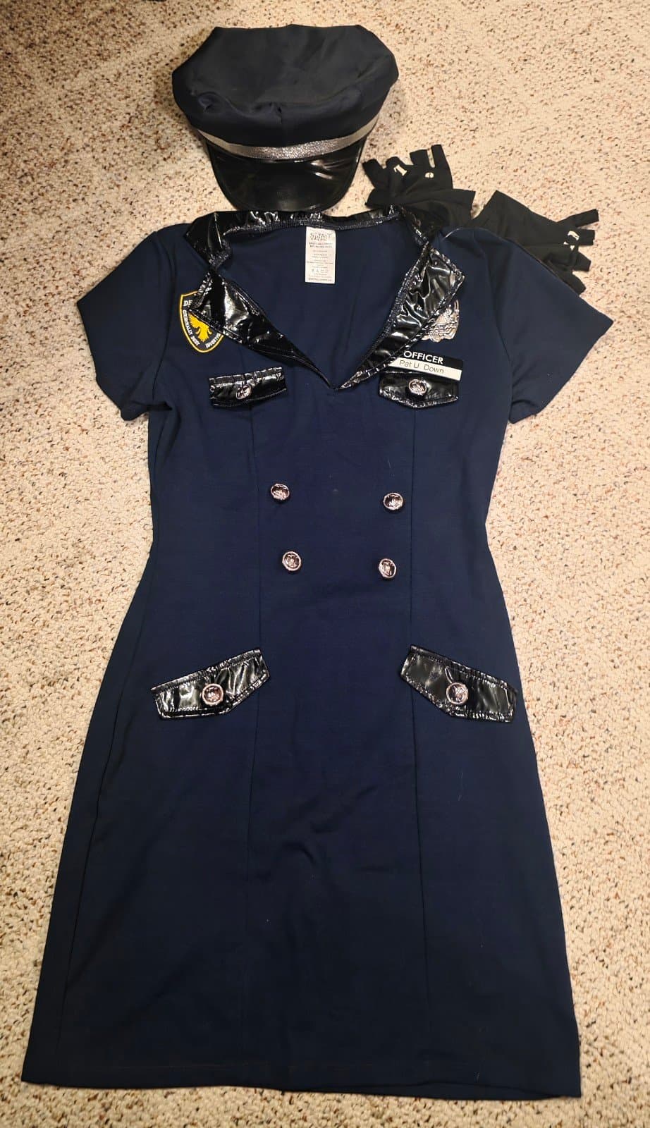 Sexy Officer Costume sz Medium 4pc Costume - Thumbnail 2
