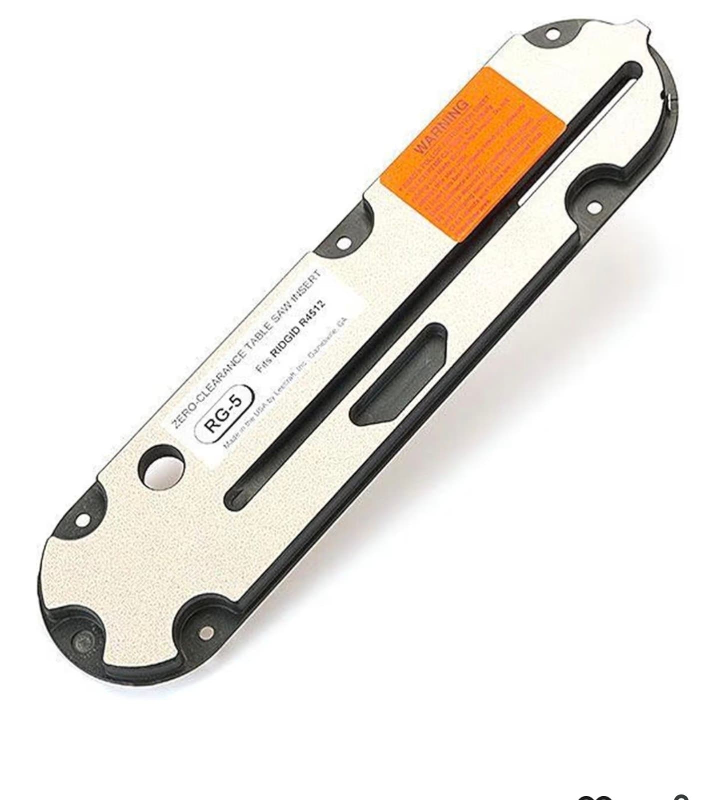 Ridgid R4512 Table Saw Zero-Clearance Blade Insert - Image 1