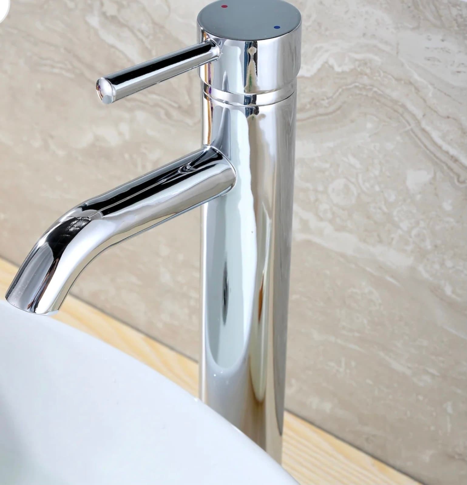 Raphral Single Hole Single-Handle Vessel Bathroom Faucet with Drain - Thumbnail 5