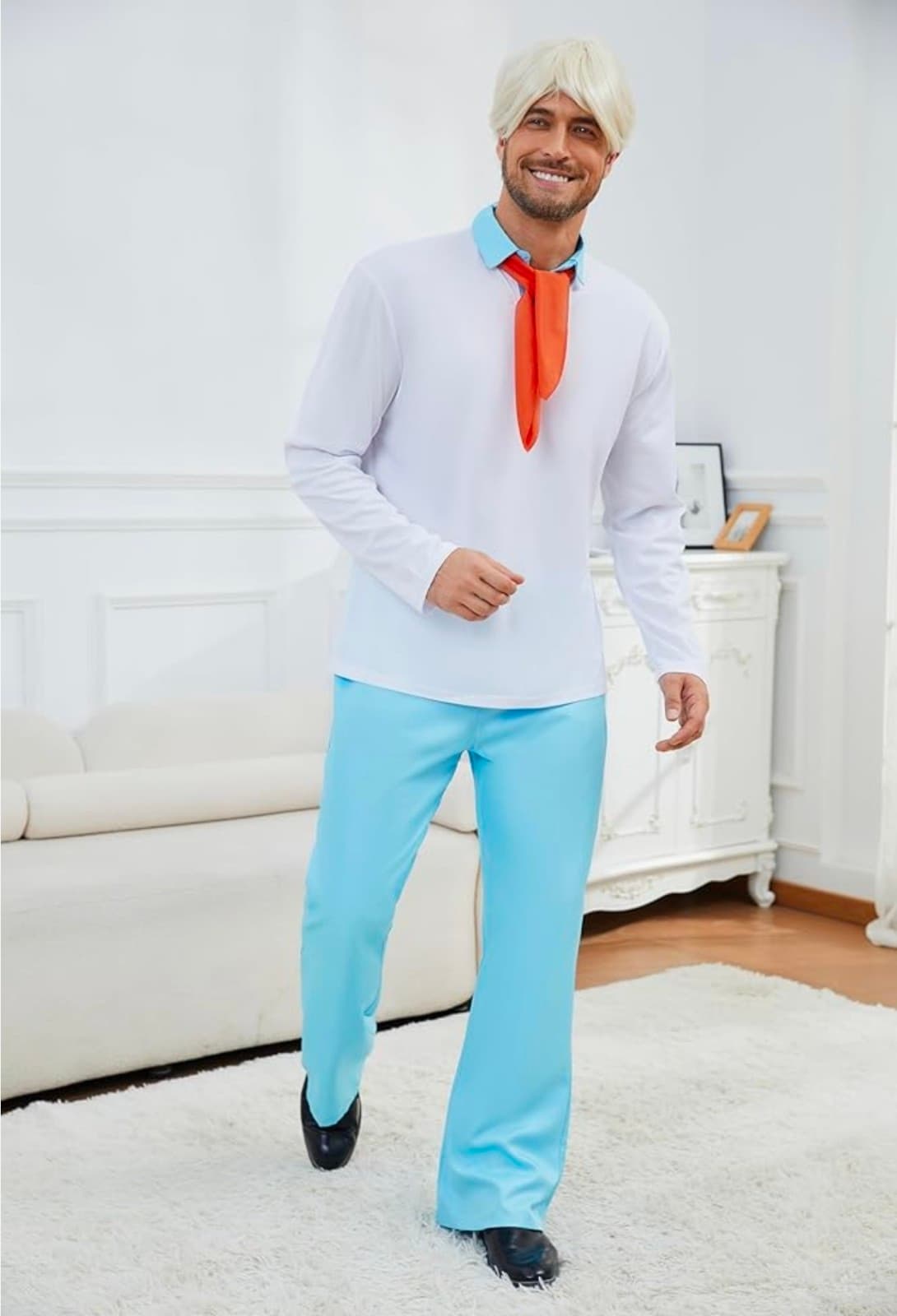 Fred Costume Mens sz Large Scooby Doo - Thumbnail 4