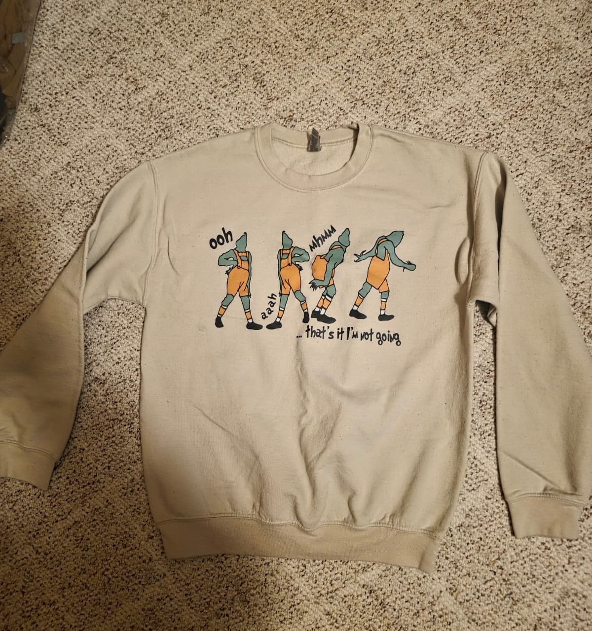 Women's Grinch Sweatshirt sz Medium - Thumbnail 2