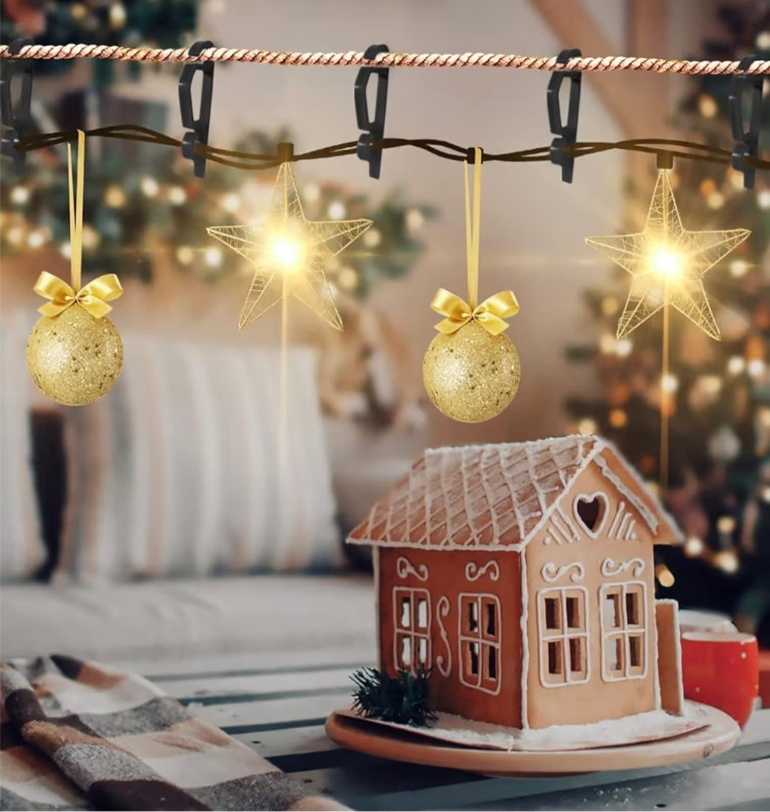 Christmas Light Clip Outdoor Gutter Hook 100 Pieces - Thumbnail 2