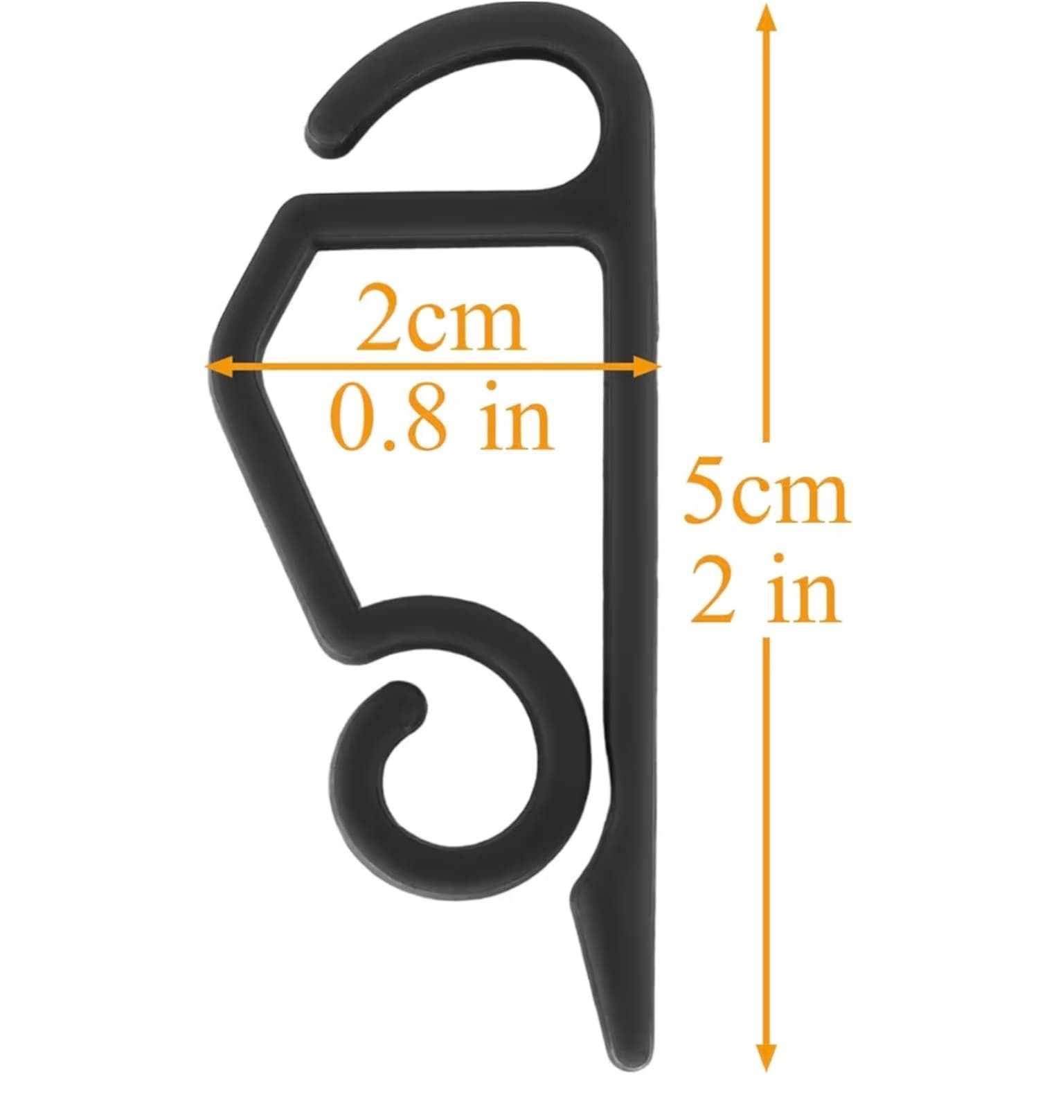 Christmas Light Clip Outdoor Gutter Hook 100 Pieces - Thumbnail 3