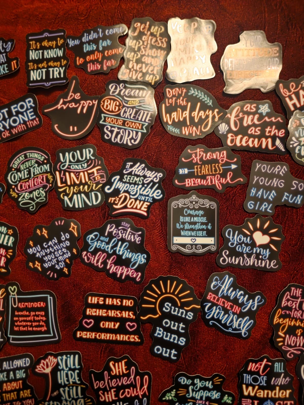 Girl Inspirational Stickers 50ct - Thumbnail 2