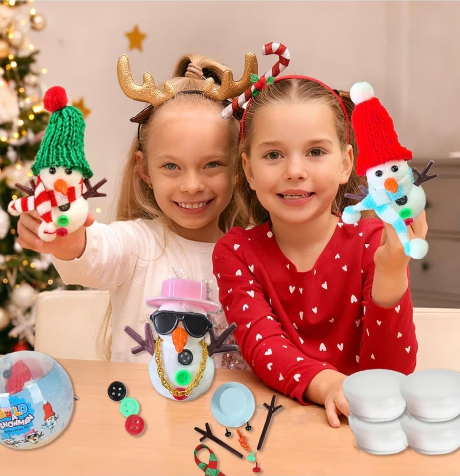 Christmas Craft Snowman DIY Kit 4 pack - Thumbnail 4