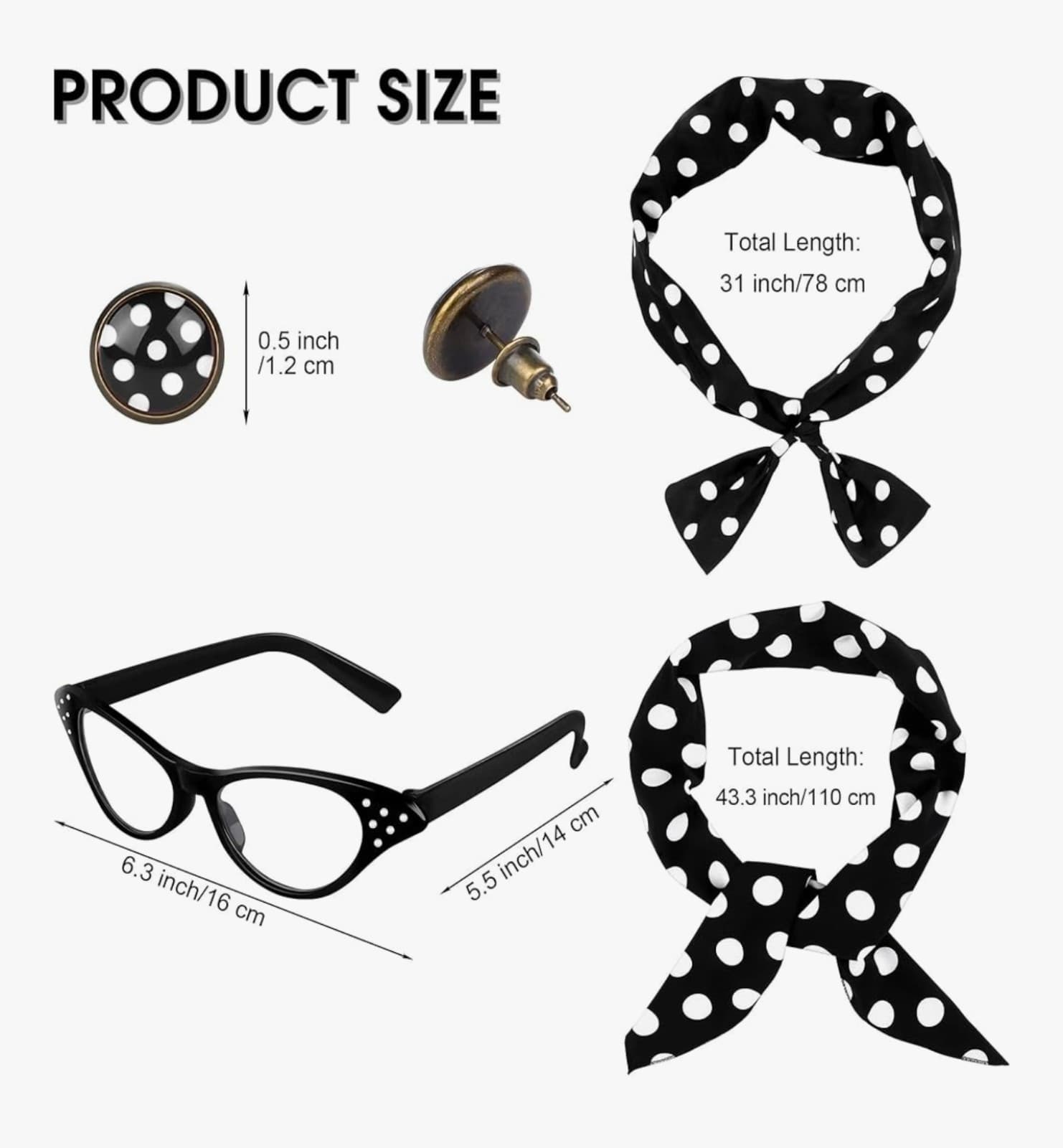 Women's Pink Ladies Costume sz Large 5pc - Thumbnail 2