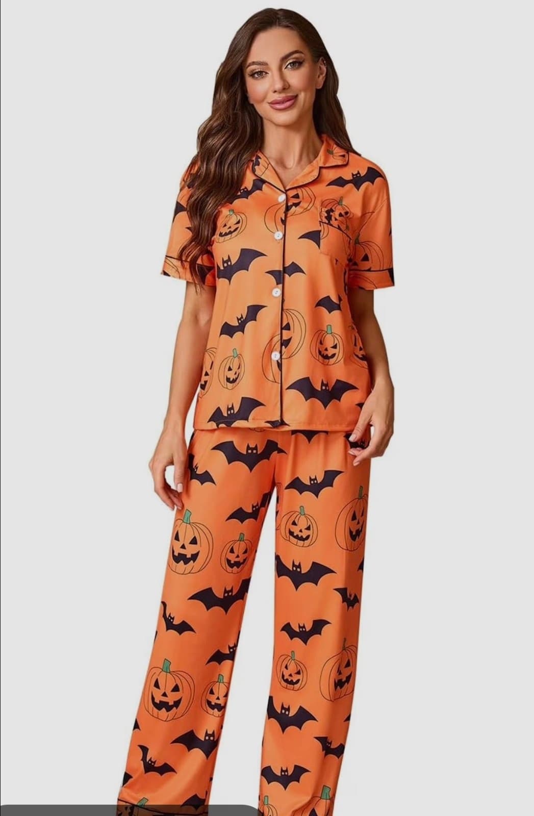 Women's Halloween Pajamas 2pc sz large - Image 1