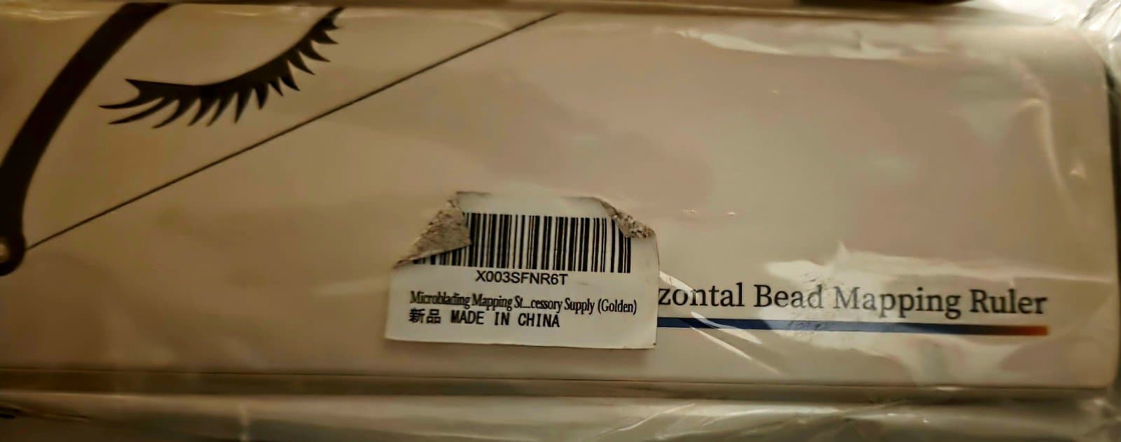 Eyebrow Horizontal Bead Mapping Ruler, Brow Mapping Tool, Eyebrow Ruler, Eyebrow - Thumbnail 4