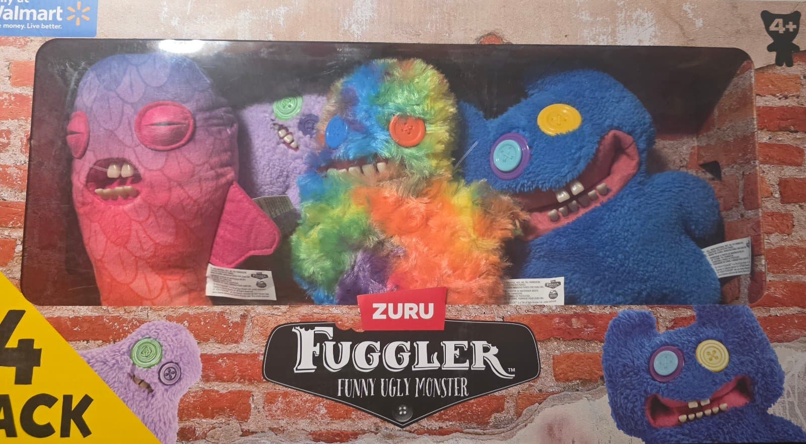 Zuru Fuggler 4 Pack Funny Ugly Monster - Image 1