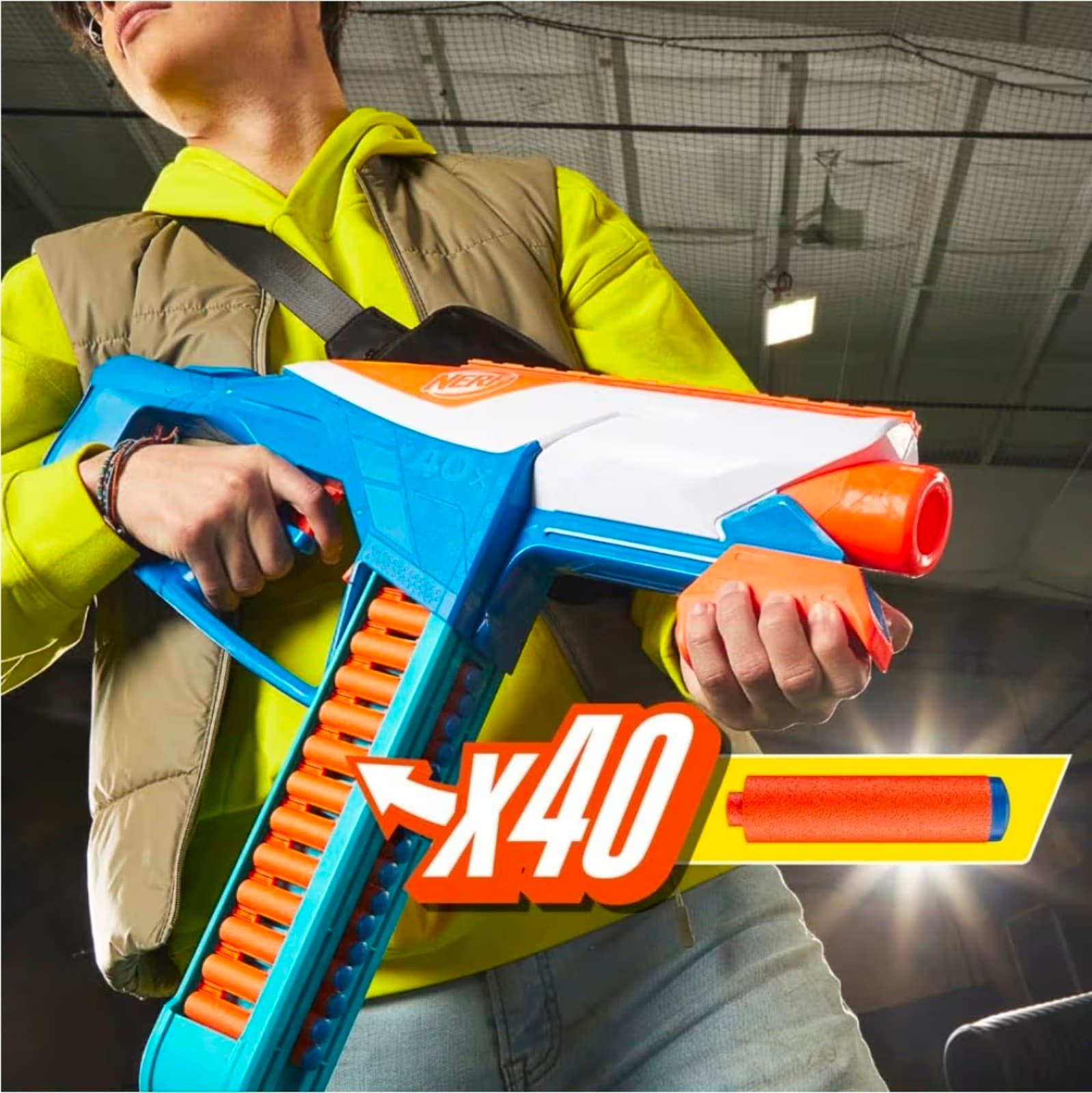 Nerf N Series Infinite Blaster New Dart Launcher with 80 Official N1 Foam Darts - Thumbnail 2