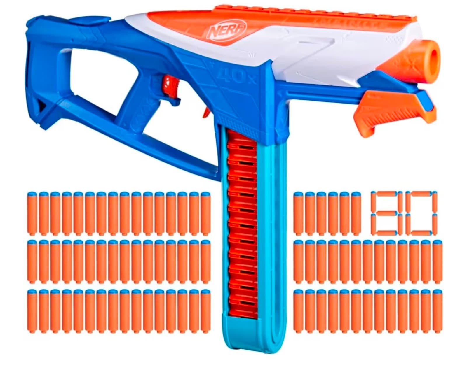 Nerf N Series Infinite Blaster New Dart Launcher with 80 Official N1 Foam Darts - Thumbnail 3