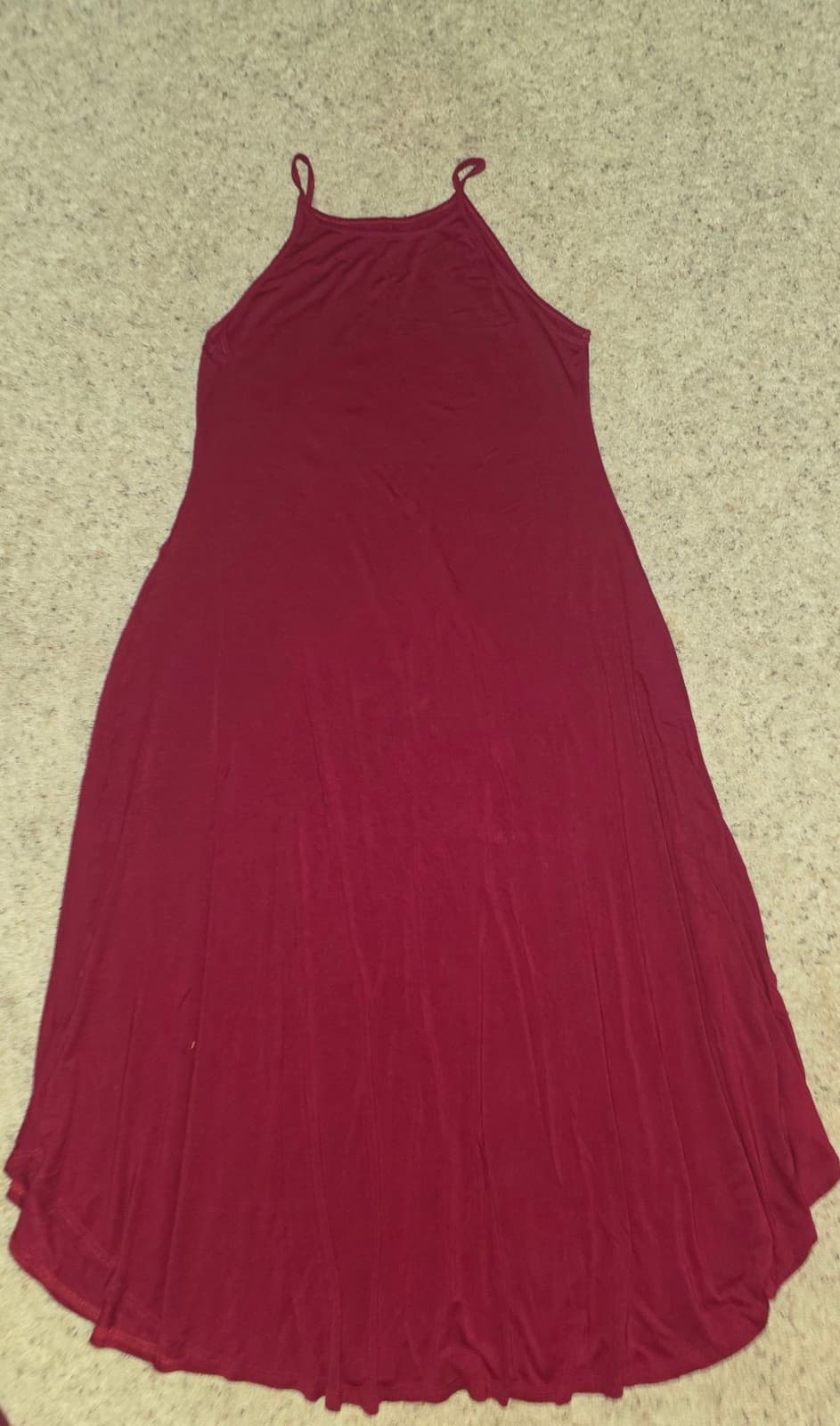 Dress Sz L burgundy - Image 1