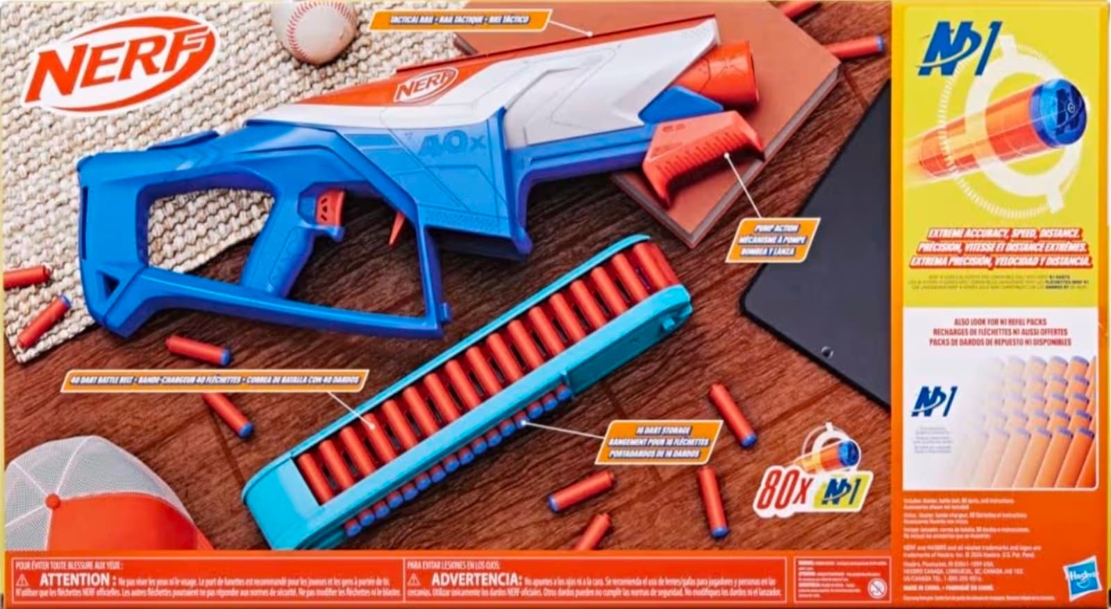 Nerf N Series Infinite Blaster New Dart Launcher with 80 Official N1 Foam Darts - Thumbnail 5